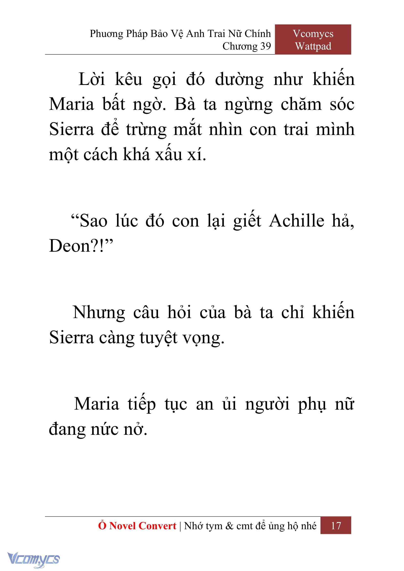 [Novel] Phương Pháp Bảo Vệ Anh Trai Nữ Chính Chap 39 - Trang 2