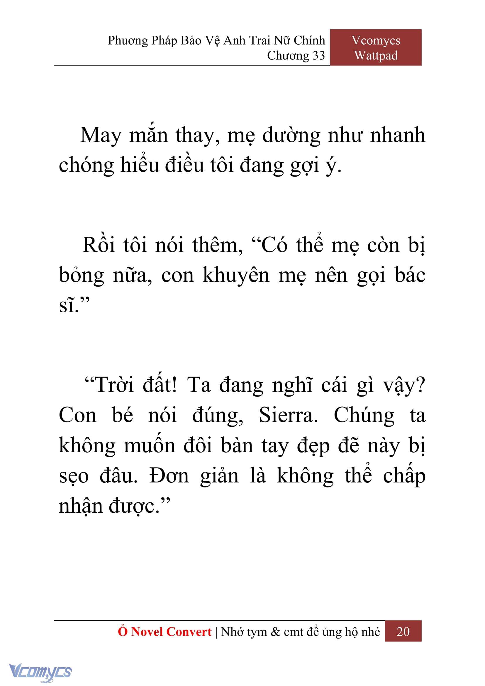 [Novel] Phương Pháp Bảo Vệ Anh Trai Nữ Chính Chap 33 - Next Chap 34