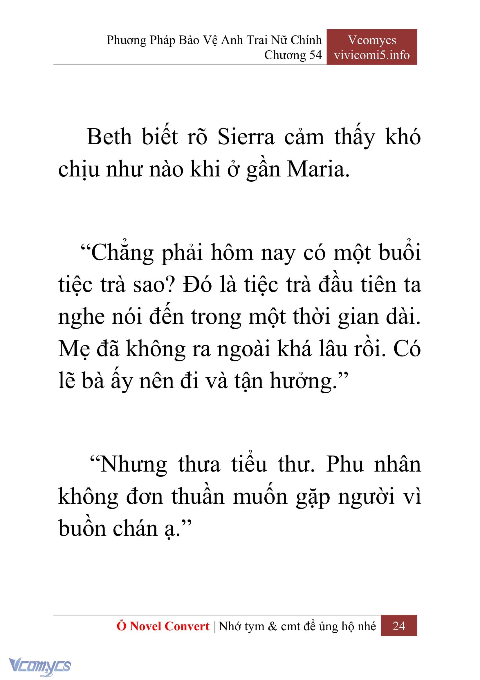 [Novel] Phương Pháp Bảo Vệ Anh Trai Nữ Chính Chap 54 - Trang 2