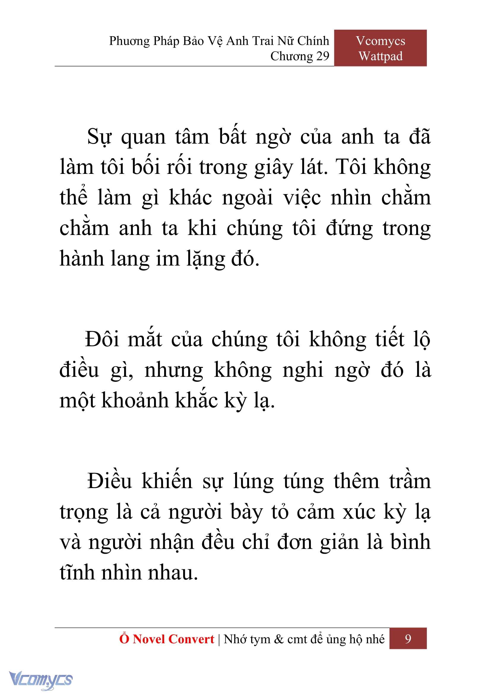 [Novel] Phương Pháp Bảo Vệ Anh Trai Nữ Chính Chap 29 - Next Chap 30