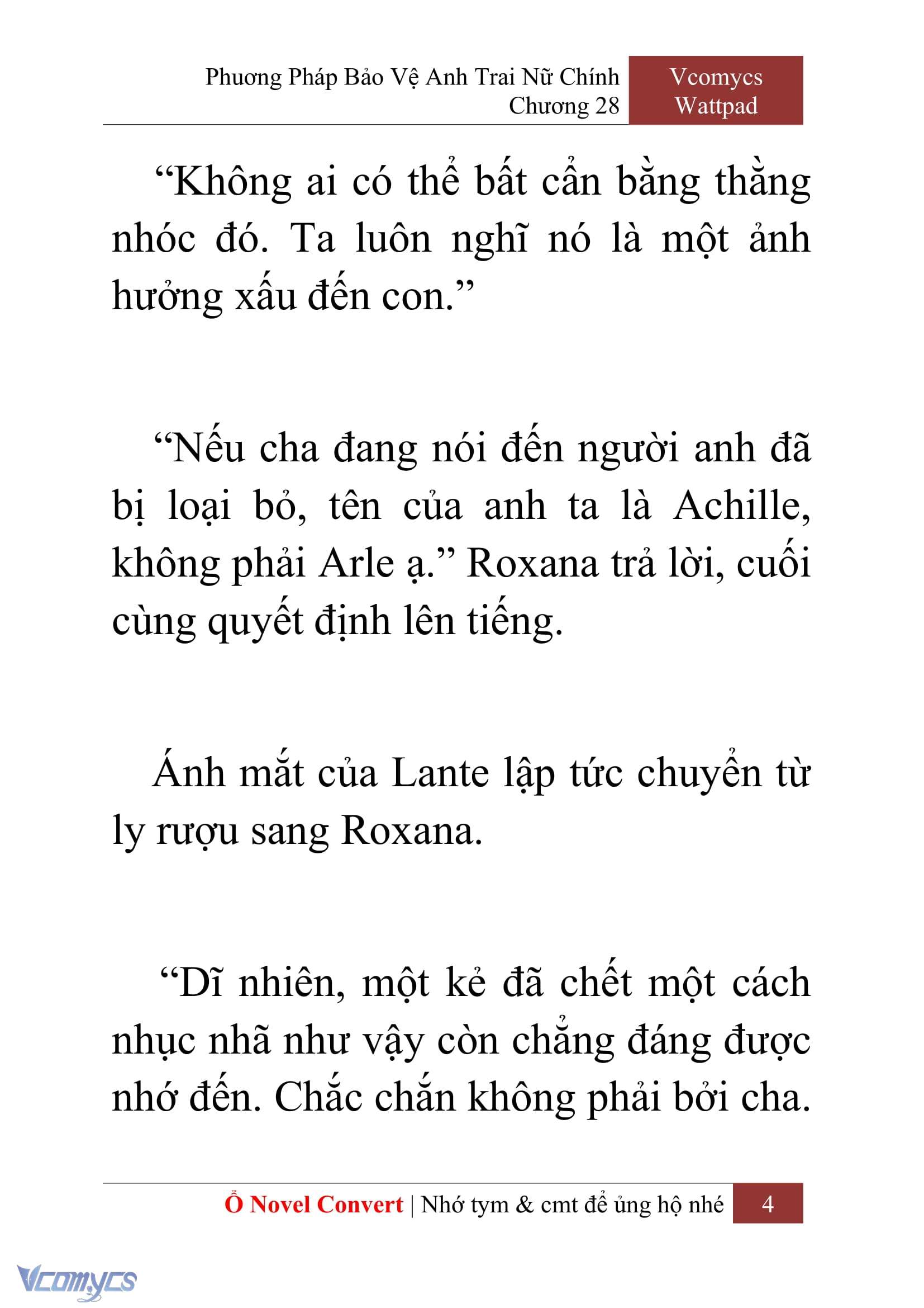[Novel] Phương Pháp Bảo Vệ Anh Trai Nữ Chính Chap 28 - Next Chap 29