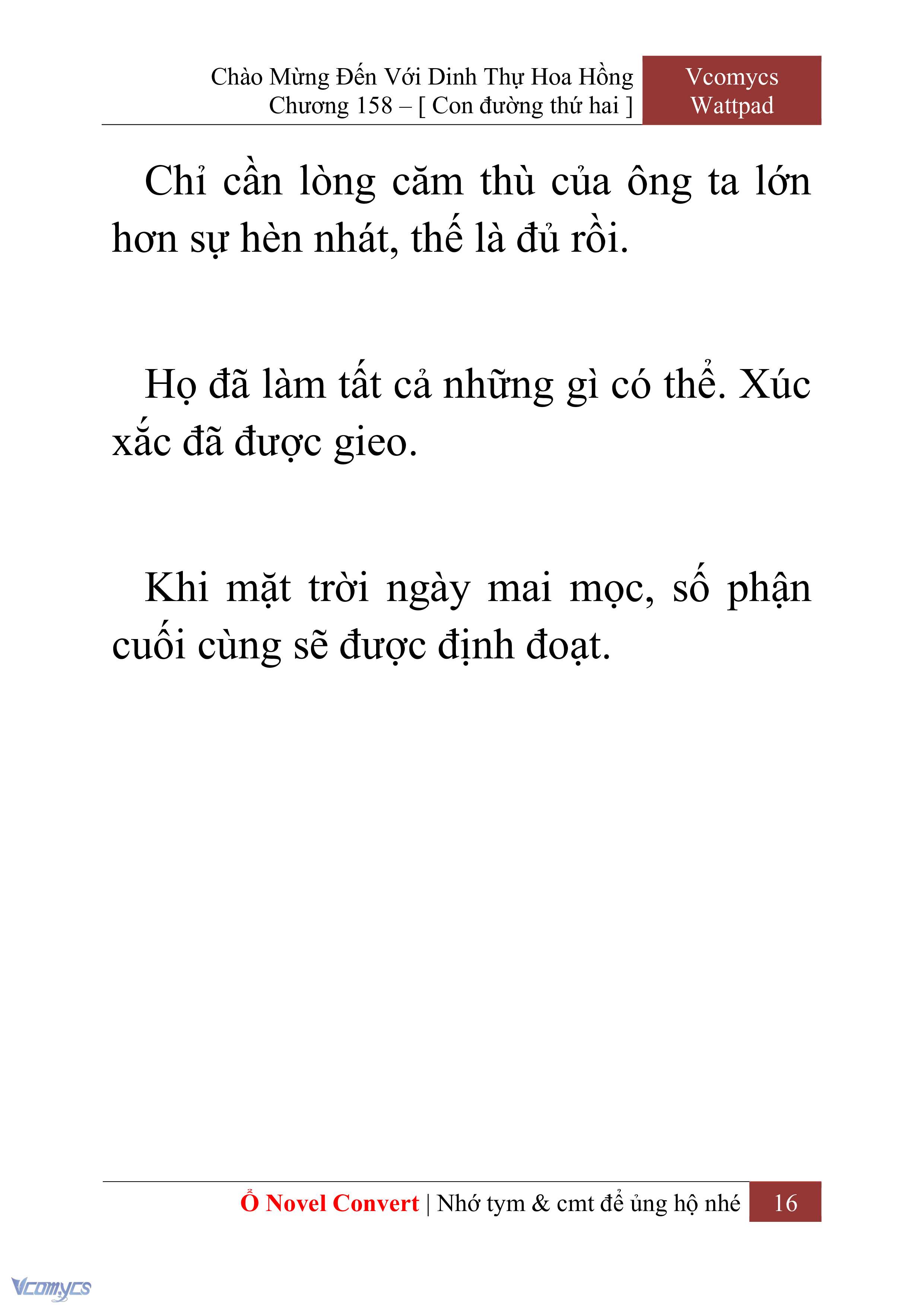 [Novel] Chào Mừng Đến Với Dinh Thự Hoa Hồng Chap 158 - Next 