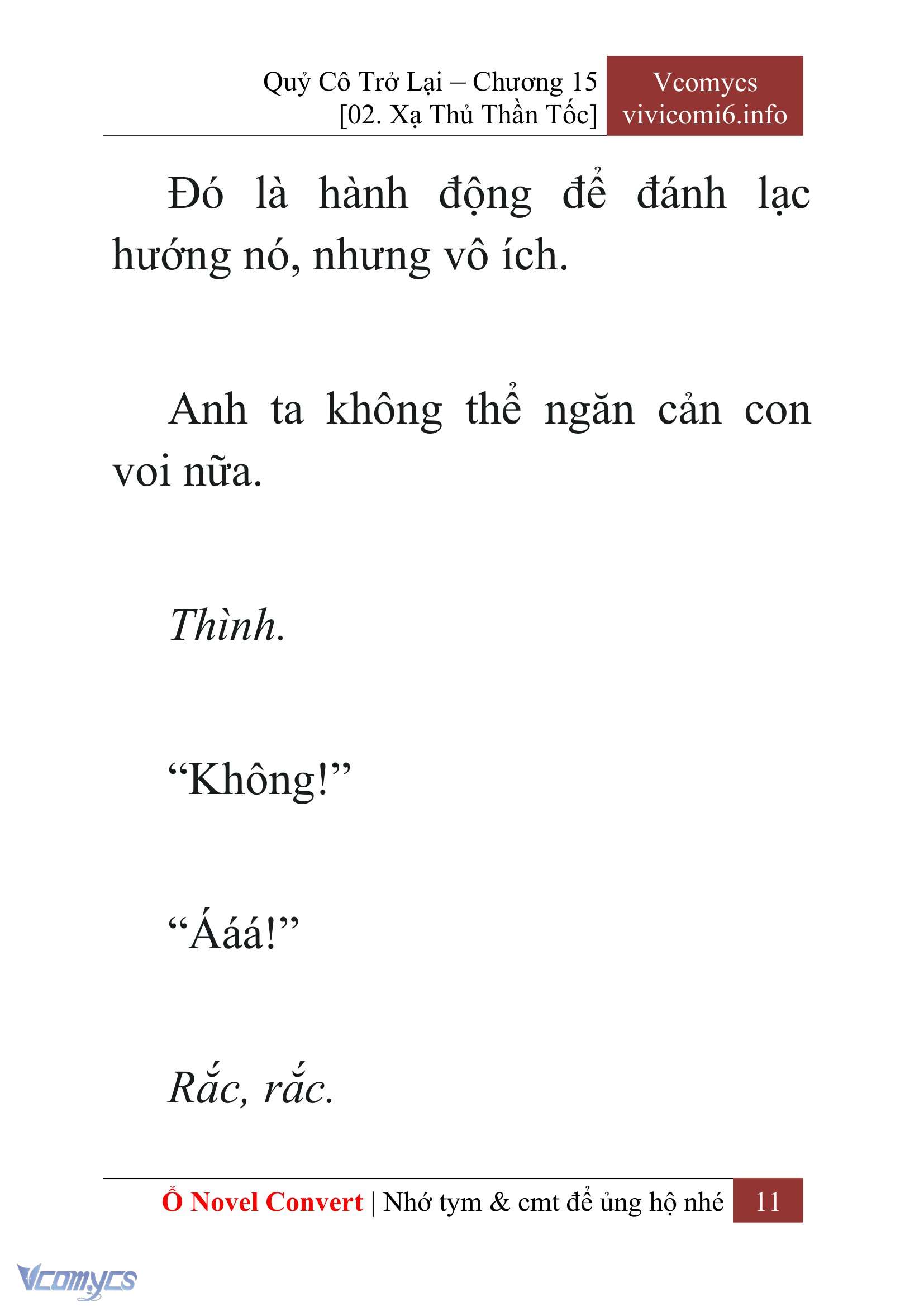 [Novel] Quý Cô Trở Lại Chap 15 - Trang 2
