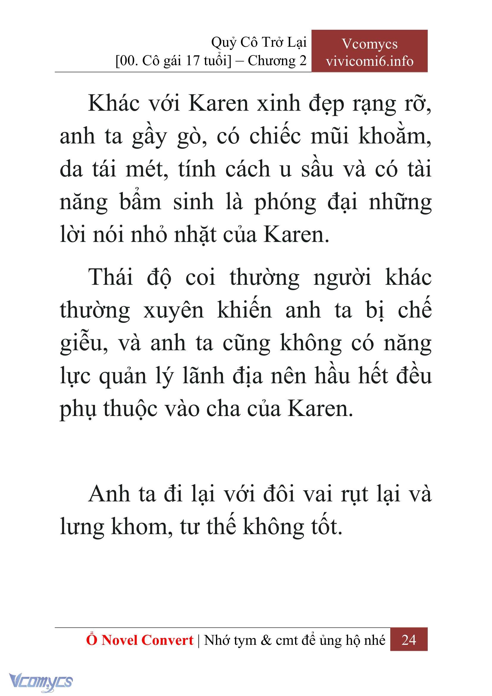 [Novel] Quý Cô Trở Lại Chap 2 - Trang 2