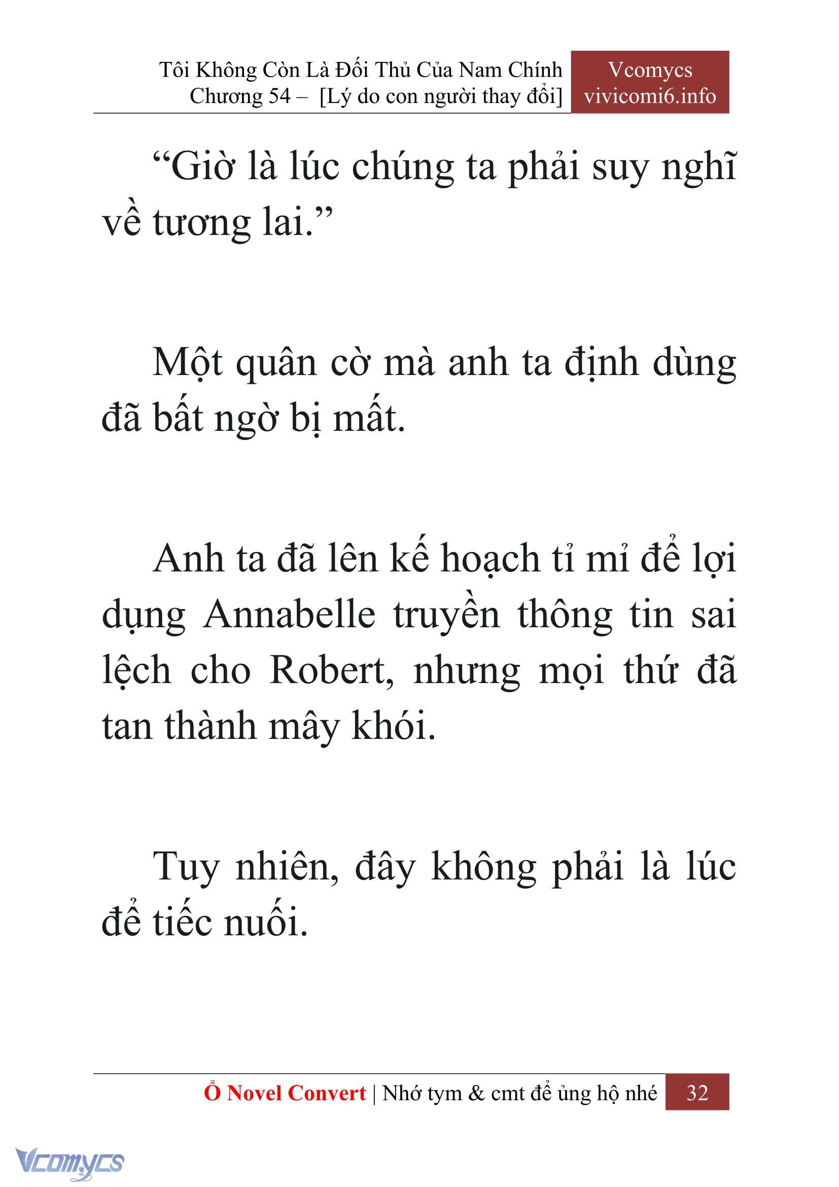 [Novel] Tôi Không Còn Là Đối Thủ Của Nam Chính Chap 54 - Trang 2