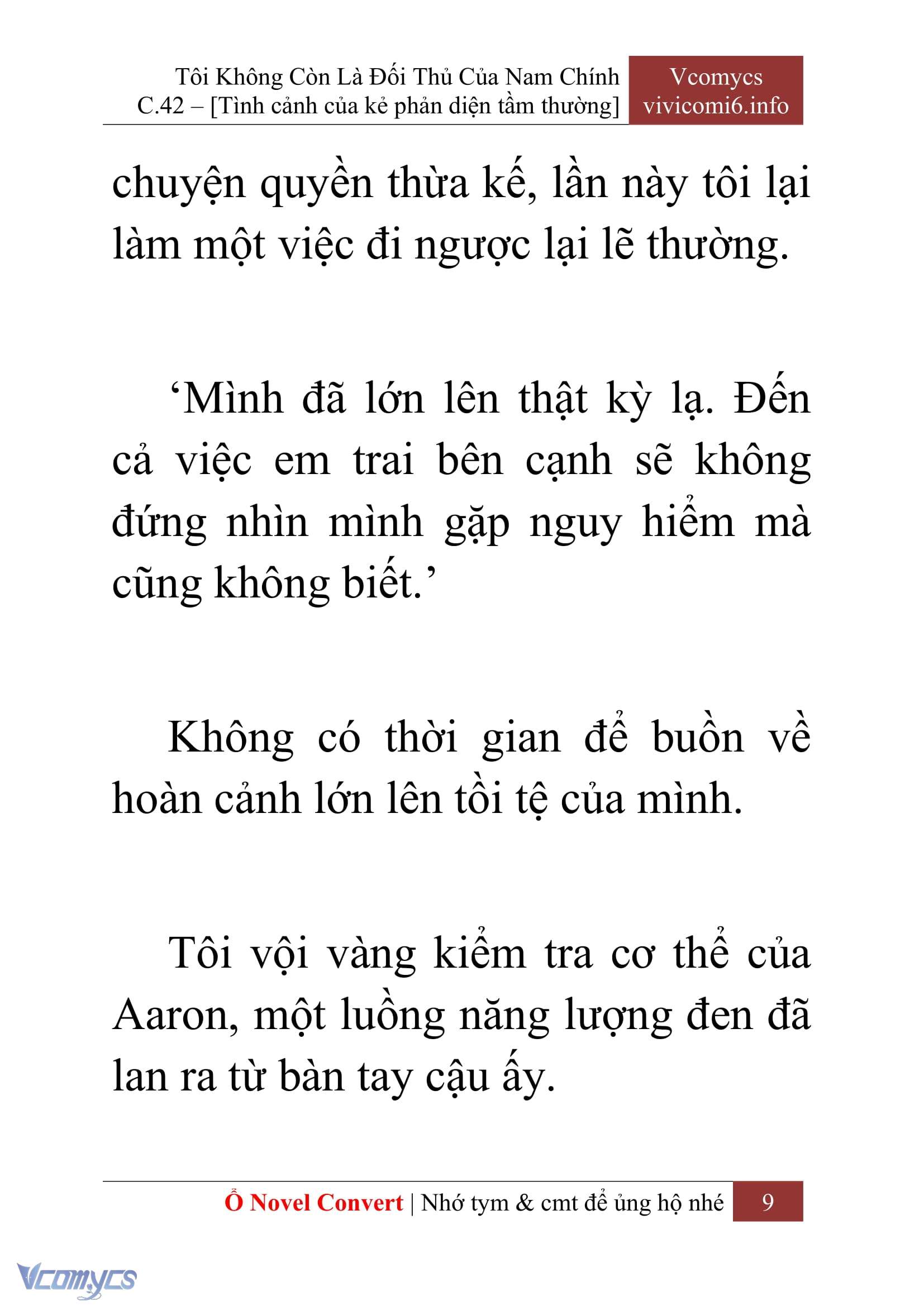 [Novel] Tôi Không Còn Là Đối Thủ Của Nam Chính Chap 42 - Trang 2