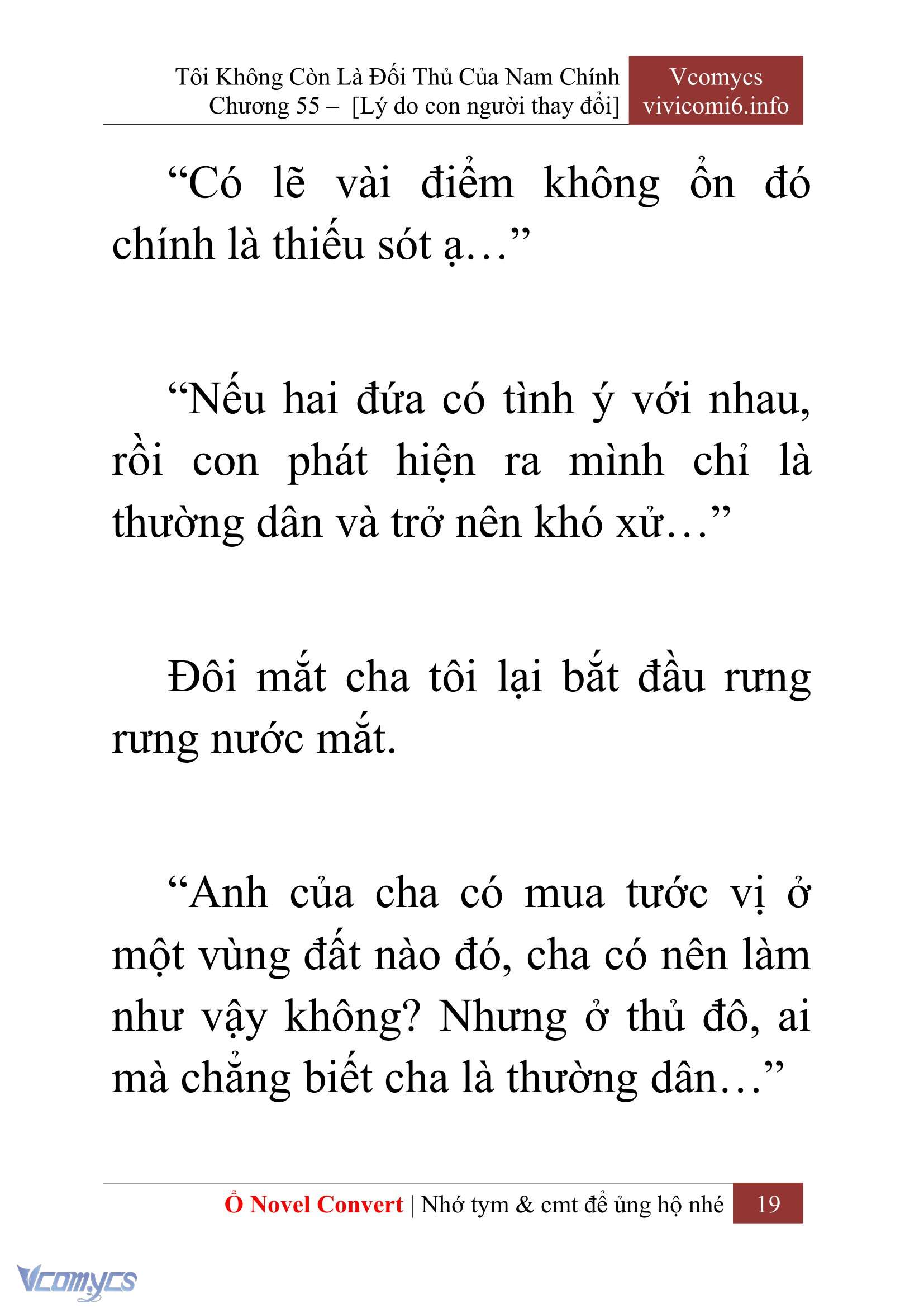 [Novel] Tôi Không Còn Là Đối Thủ Của Nam Chính Chap 55 - Trang 2
