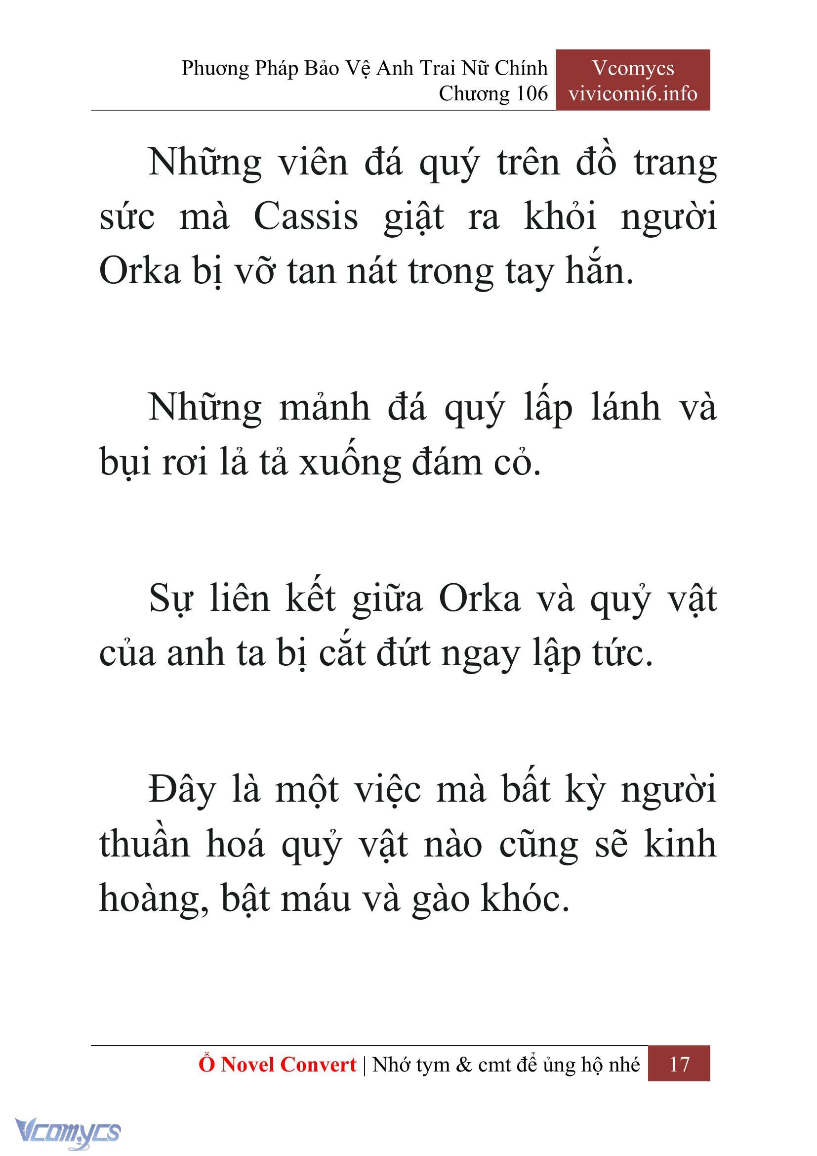[Novel] Phương Pháp Bảo Vệ Anh Trai Nữ Chính Chap 106 - Trang 2