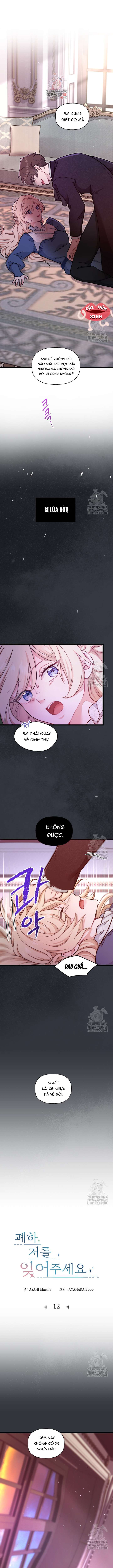 Bệ Hạ, Xin Hãy Quên Tôi Đi Chap 12 - Next Chap 13