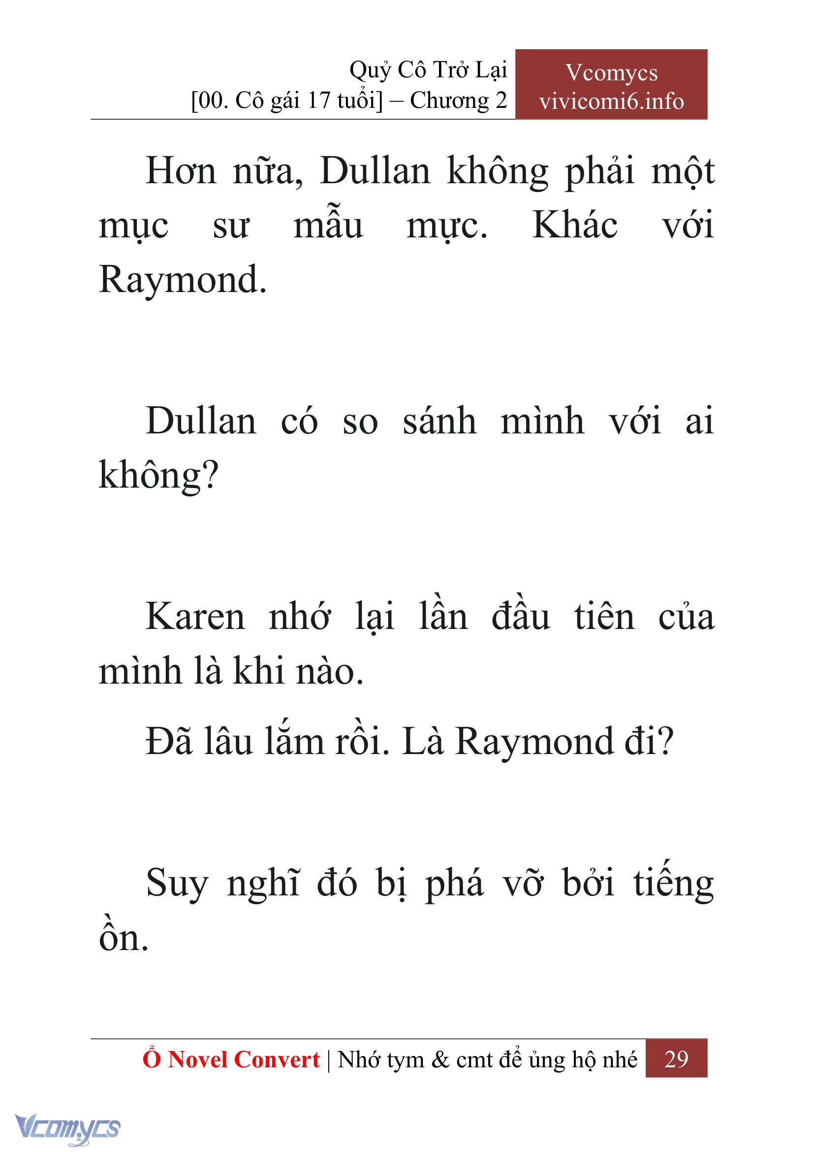 [Novel] Quý Cô Trở Lại Chap 2 - Trang 2