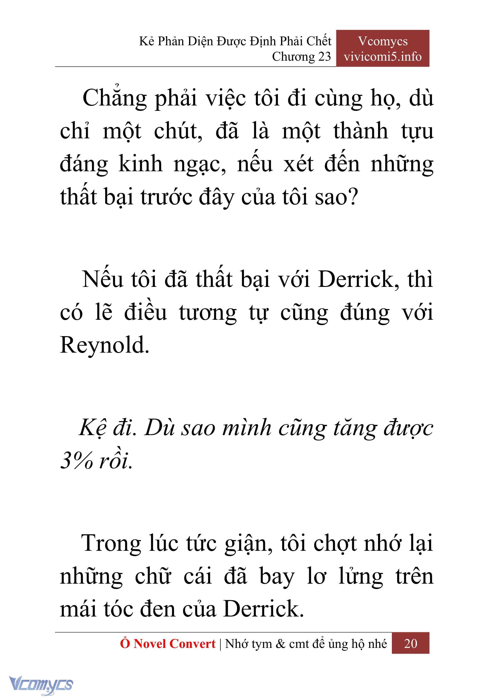 [Novel] Kẻ Phản Diện Được Định Phải Chết Chap 23 - Trang 2
