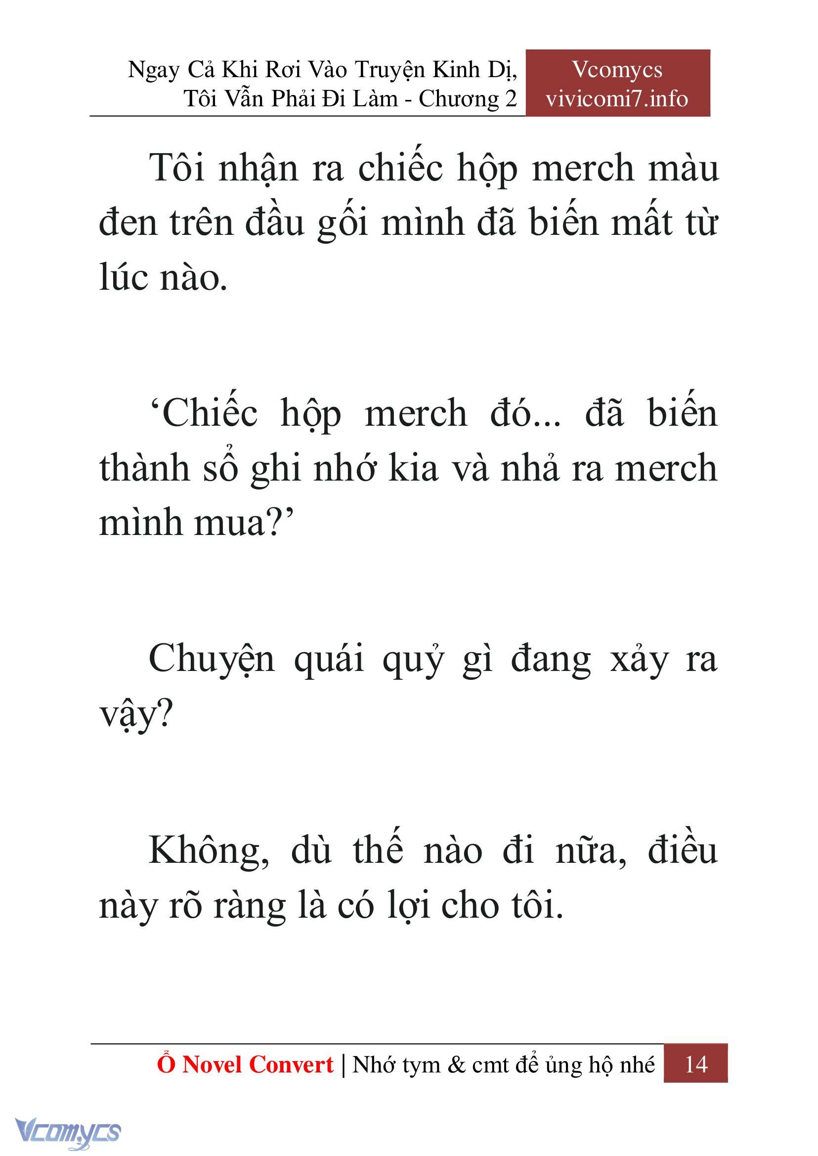 [Novel] Ngay Cả Khi Rơi Vào Truyện Kinh Dị, Tôi Vẫn Phải Đi Làm Chap 2 - Next 