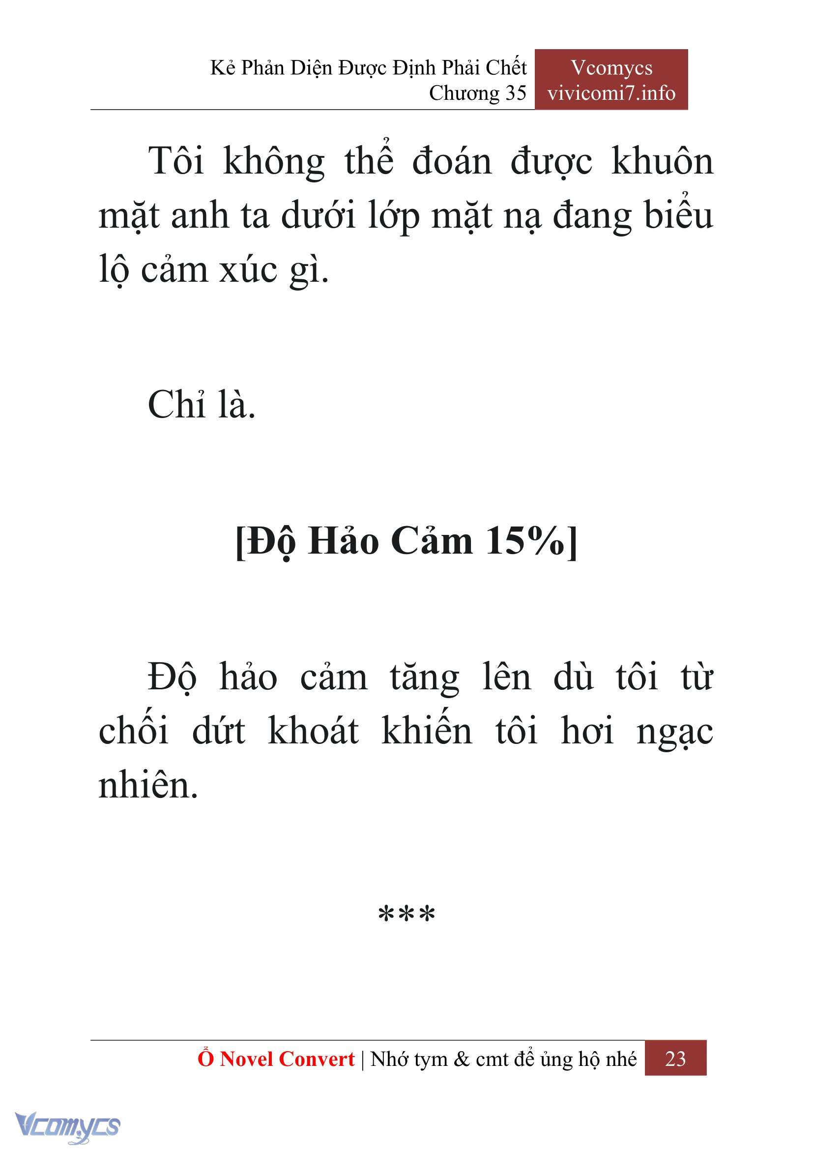 [Novel] Kẻ Phản Diện Được Định Phải Chết Chap 35 - Next 