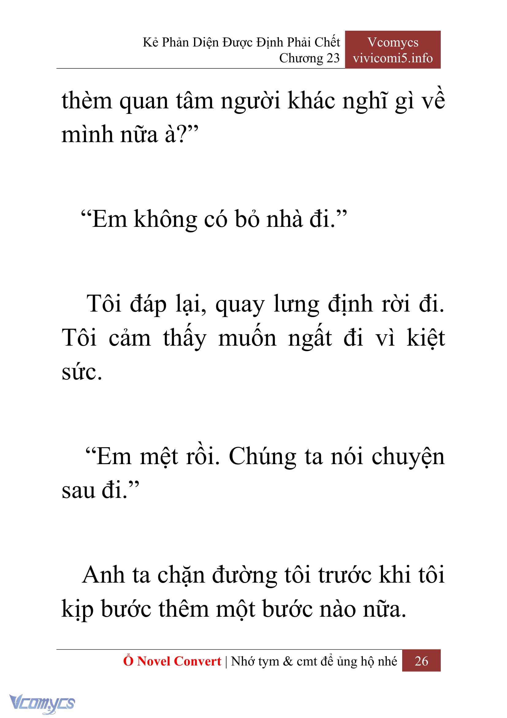 [Novel] Kẻ Phản Diện Được Định Phải Chết Chap 23 - Trang 2
