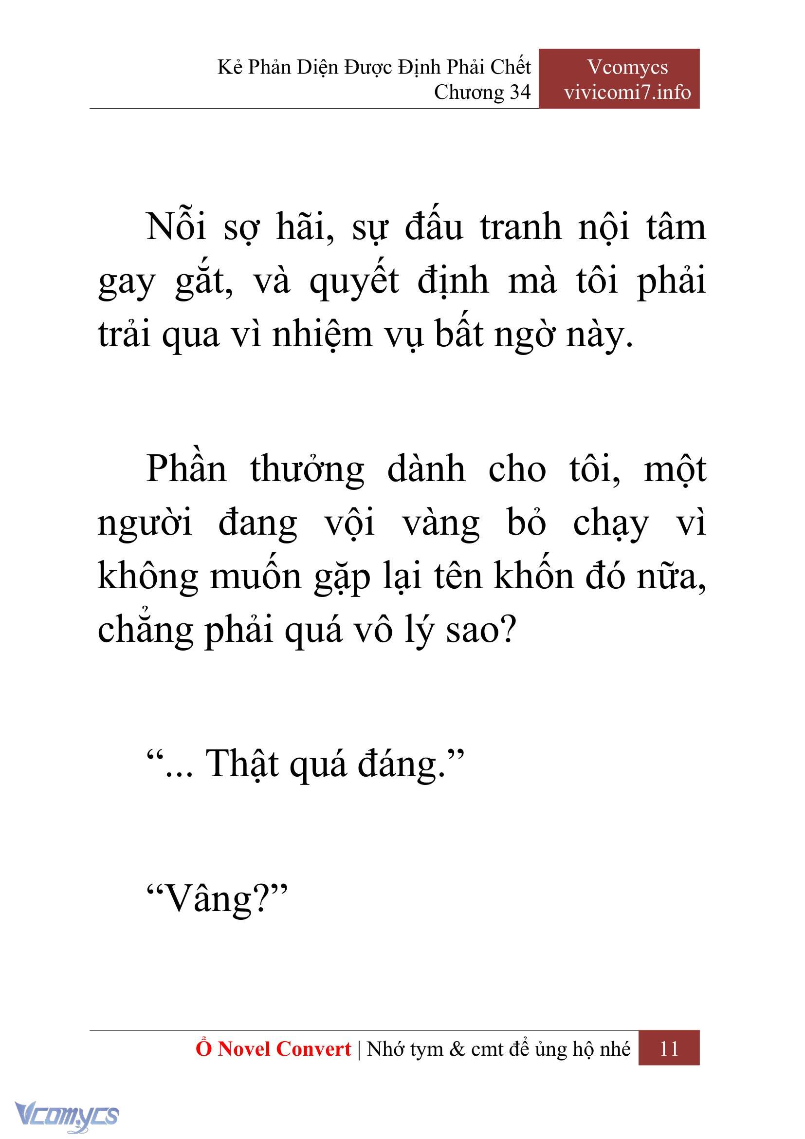 [Novel] Kẻ Phản Diện Được Định Phải Chết Chap 34 - Next 