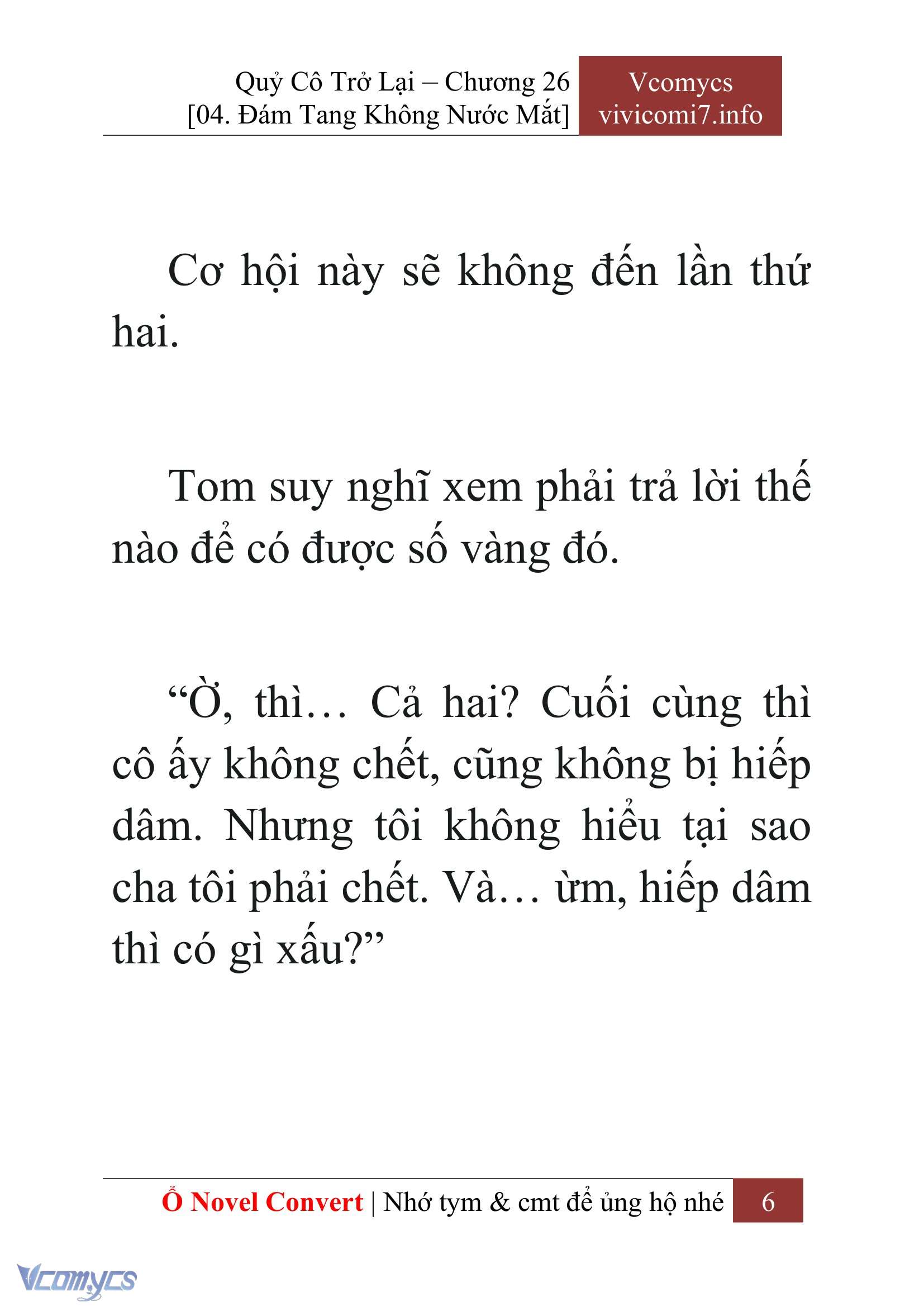 [Novel] Quý Cô Trở Lại Chap 26 - Trang 2