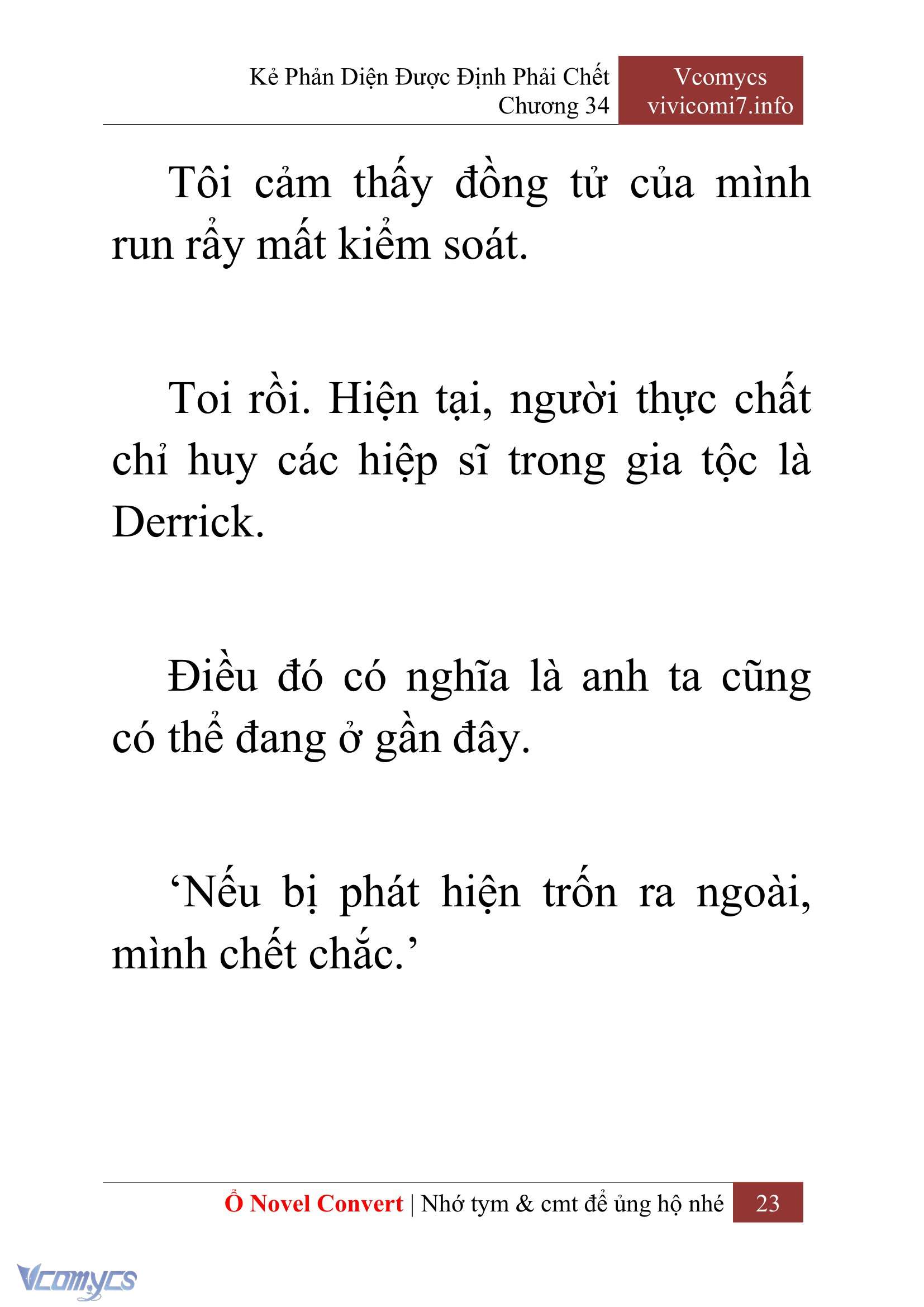 [Novel] Kẻ Phản Diện Được Định Phải Chết Chap 34 - Next 