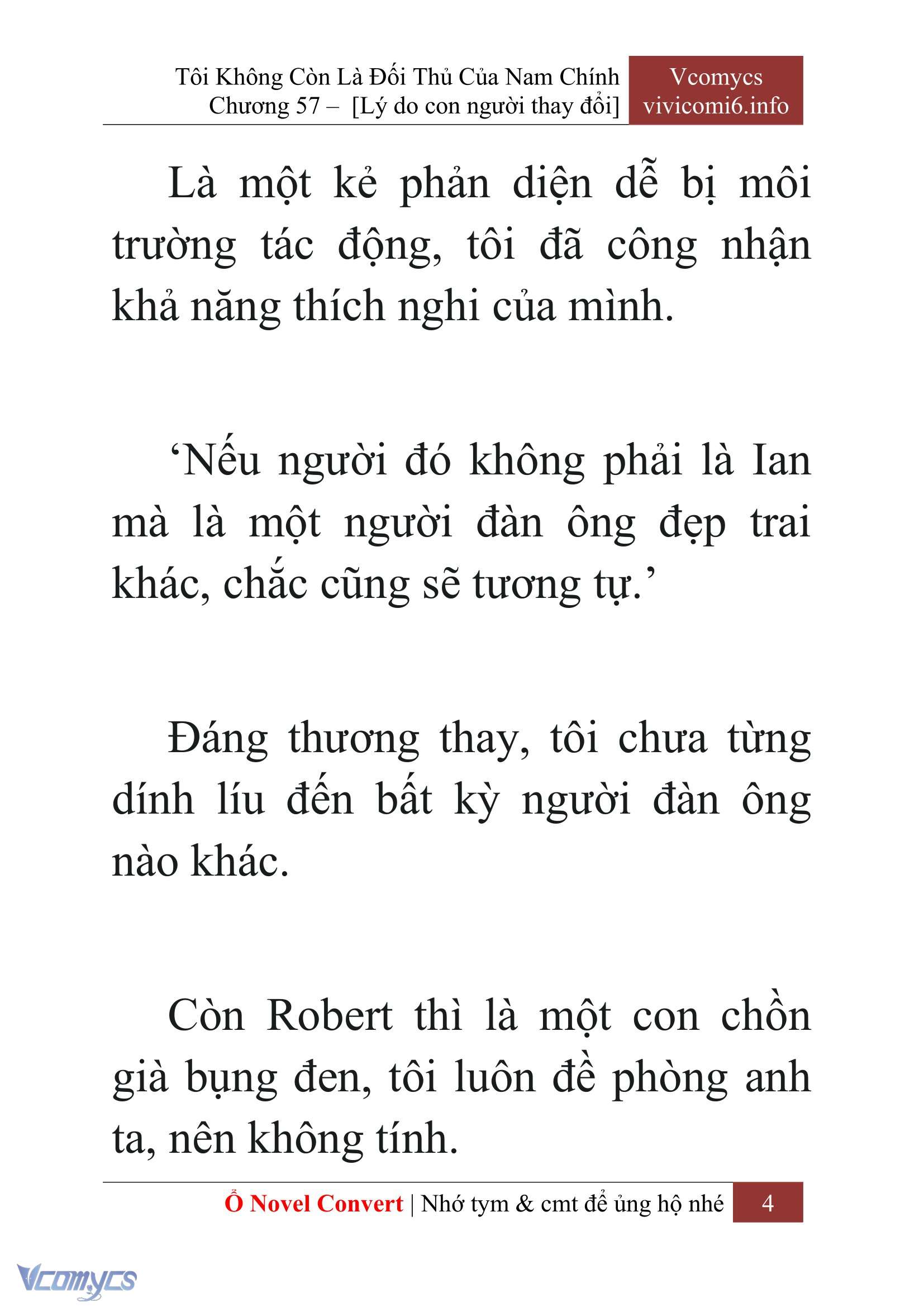 [Novel] Tôi Không Còn Là Đối Thủ Của Nam Chính Chap 57 - Next Chap 58
