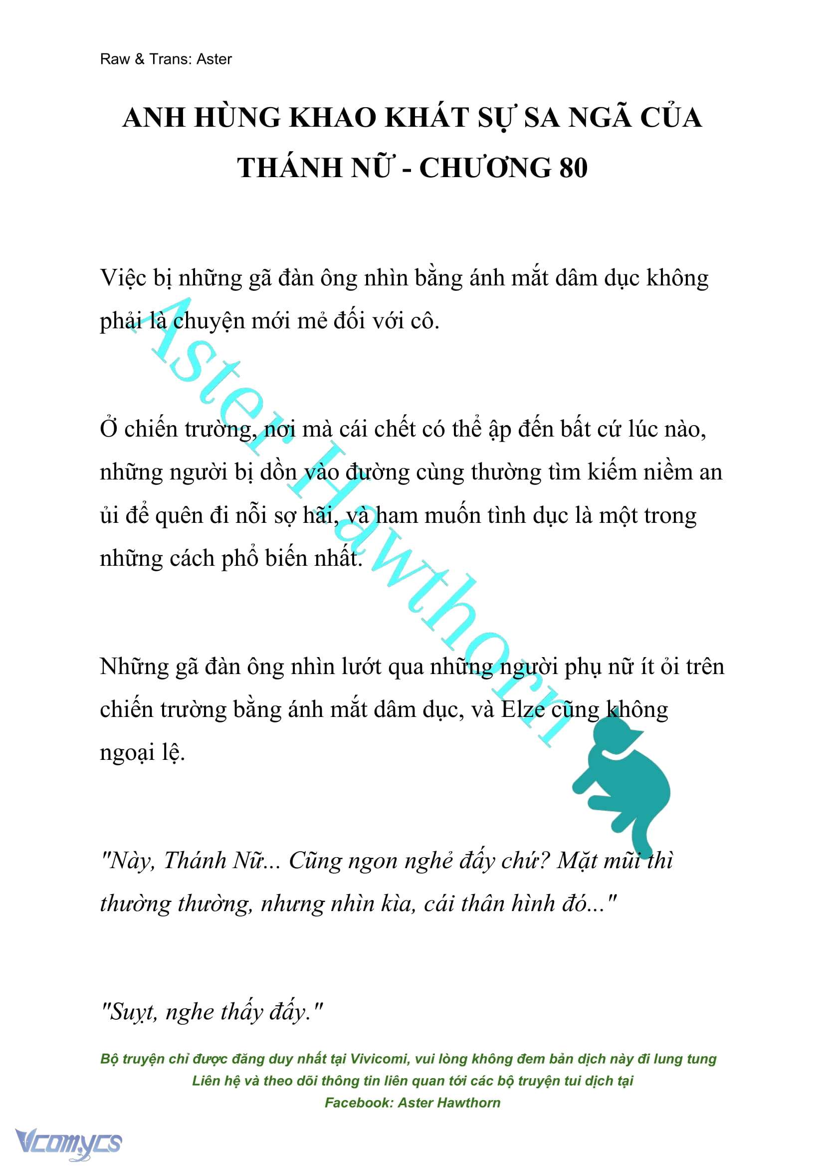 [NOVEL] Anh Hùng Khao Khát Sự Sa Ngã Của Thánh Nữ Chap 80 - Trang 2