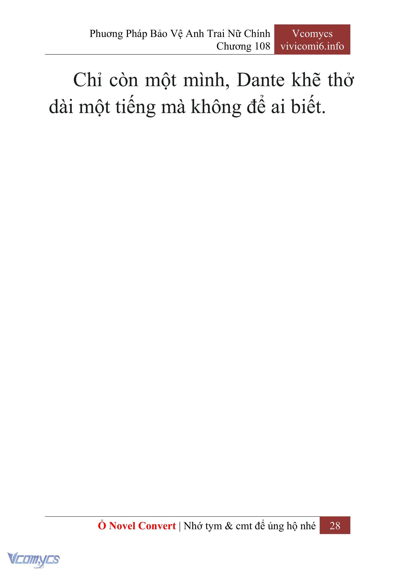 [Novel] Phương Pháp Bảo Vệ Anh Trai Nữ Chính Chap 108 - Trang 2