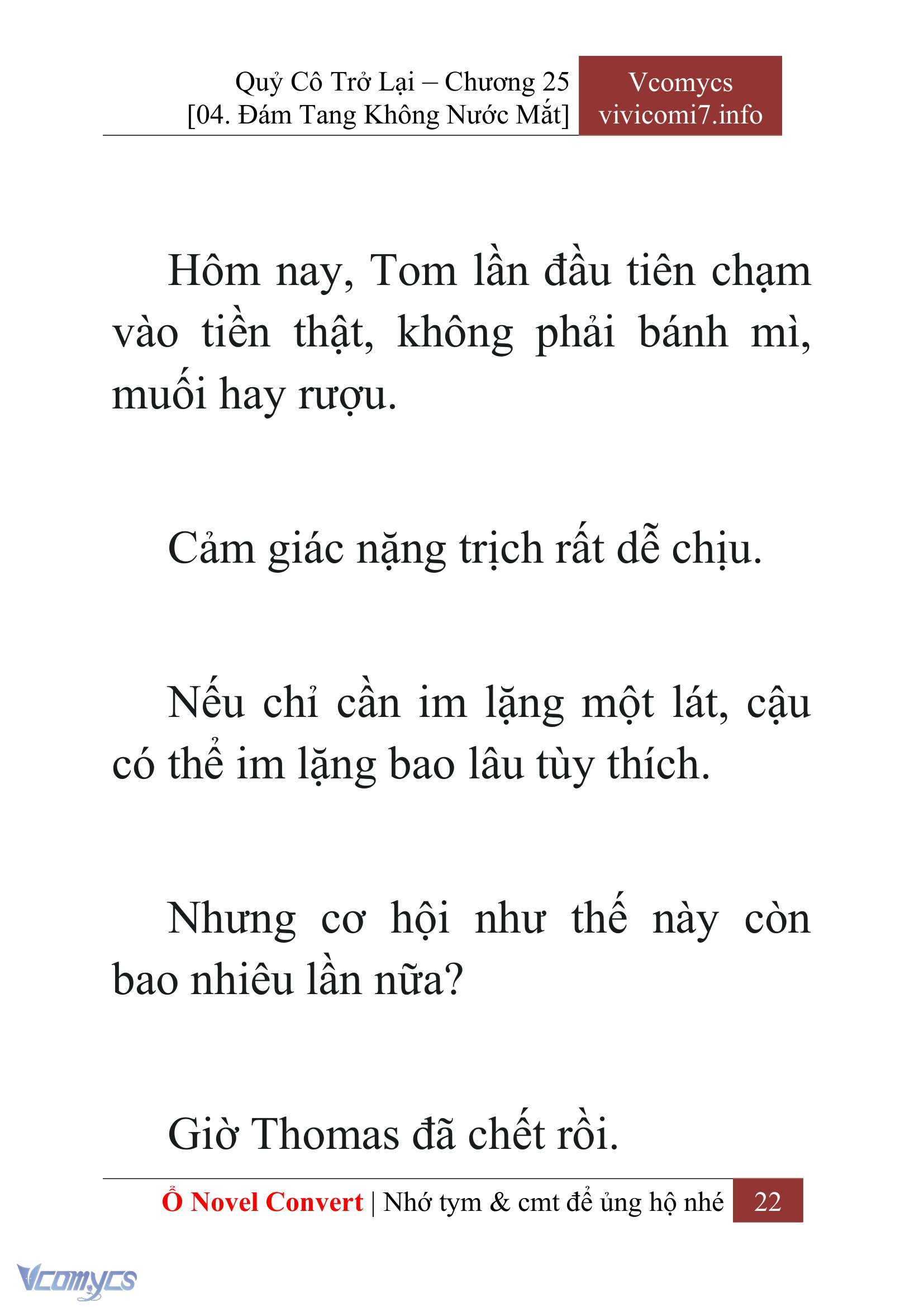 [Novel] Quý Cô Trở Lại Chap 25 - Trang 2