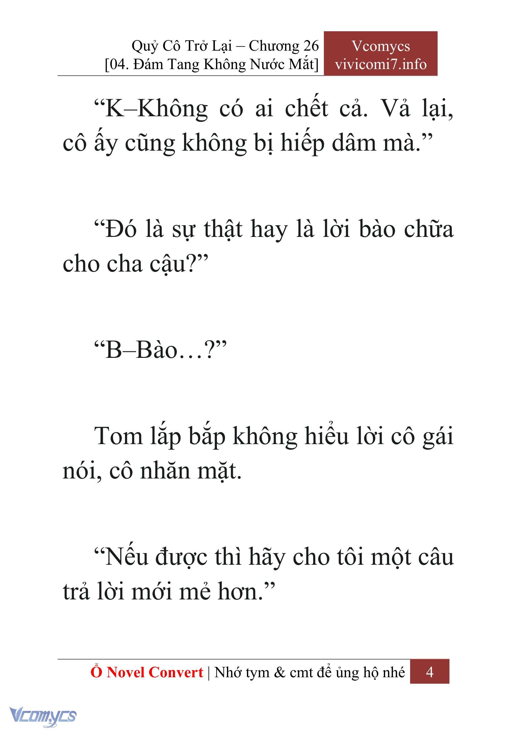 [Novel] Quý Cô Trở Lại Chap 26 - Trang 2