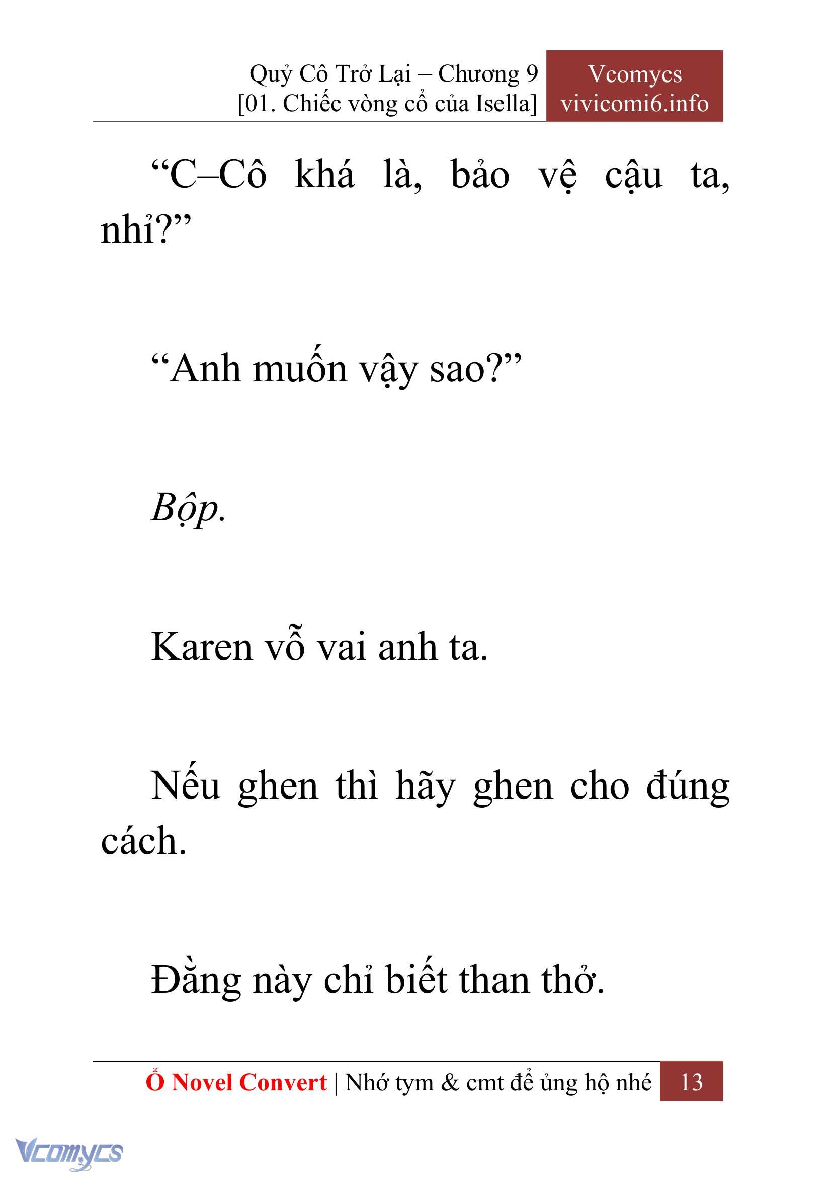 [Novel] Quý Cô Trở Lại Chap 9 - Trang 2