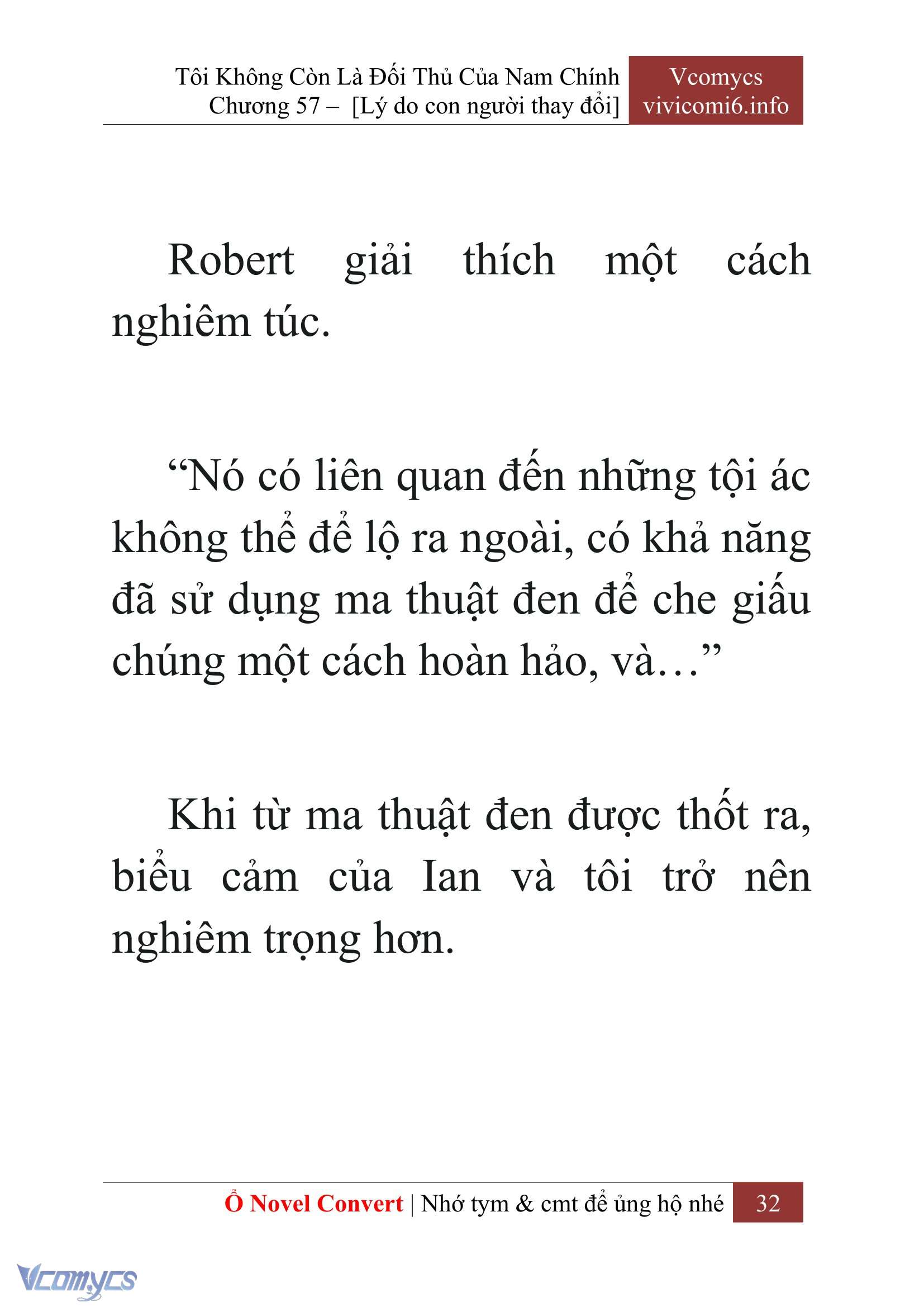 [Novel] Tôi Không Còn Là Đối Thủ Của Nam Chính Chap 57 - Next Chap 58