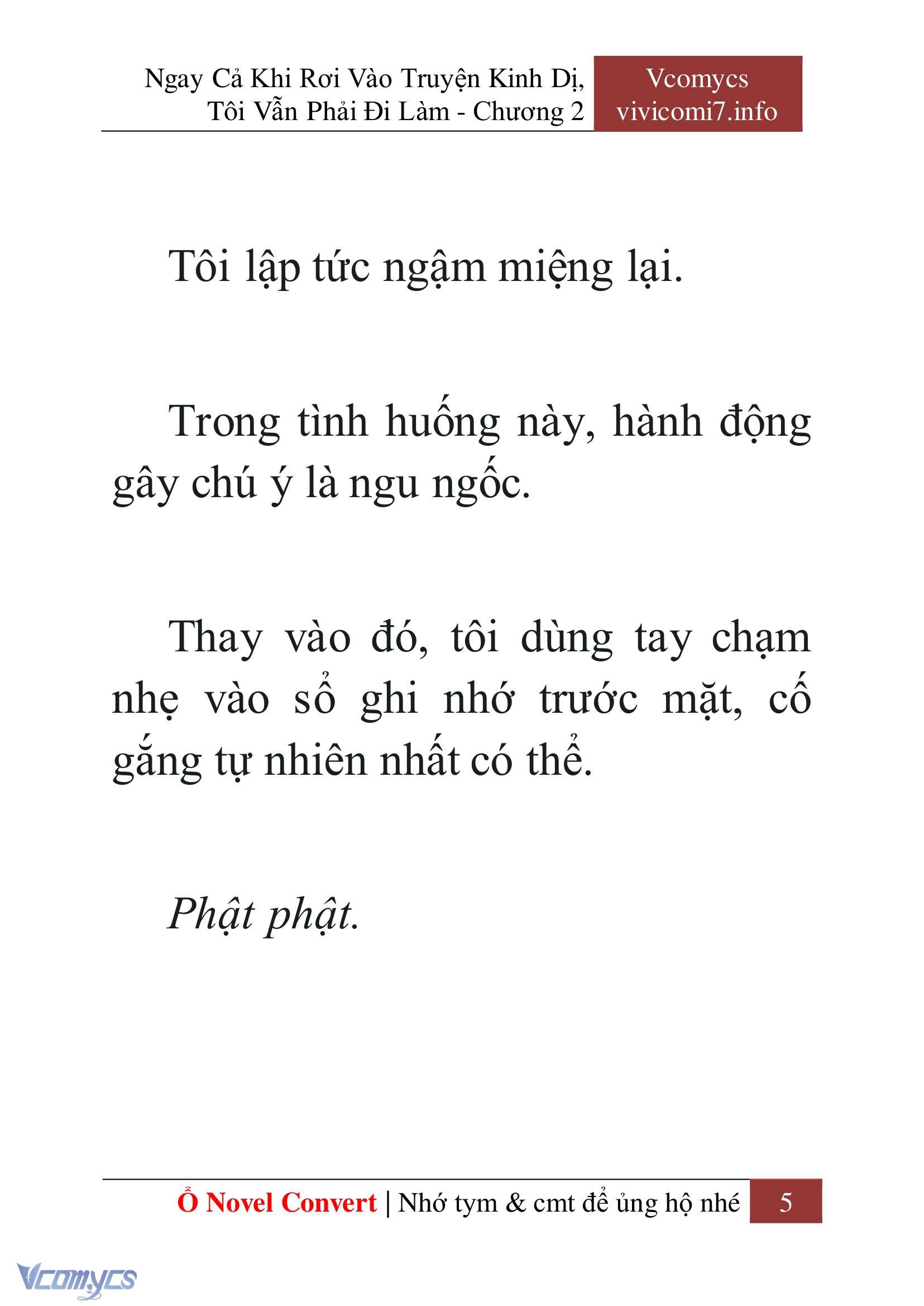 [Novel] Ngay Cả Khi Rơi Vào Truyện Kinh Dị, Tôi Vẫn Phải Đi Làm Chap 2 - Next 