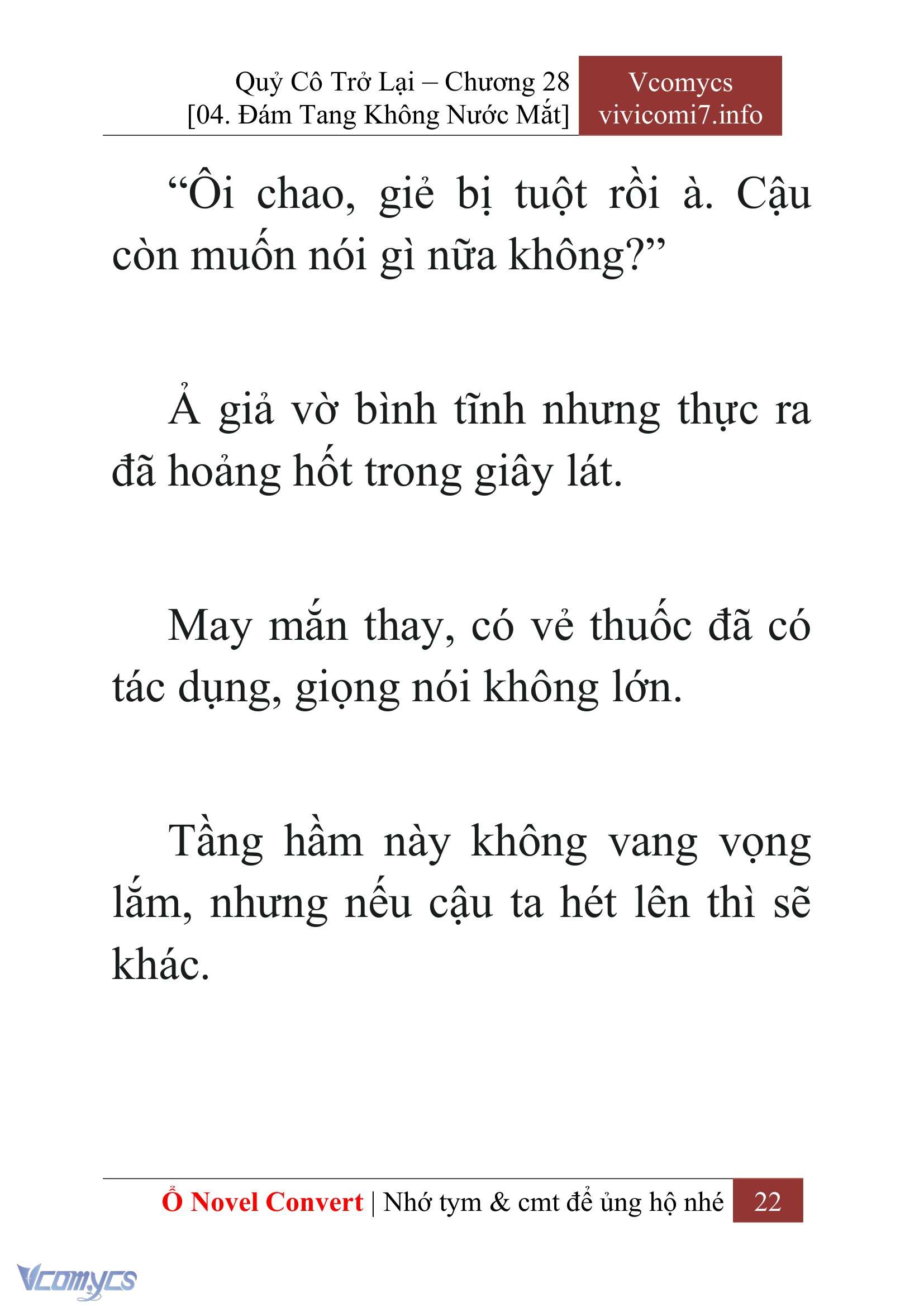 [Novel] Quý Cô Trở Lại Chap 28 - Trang 2