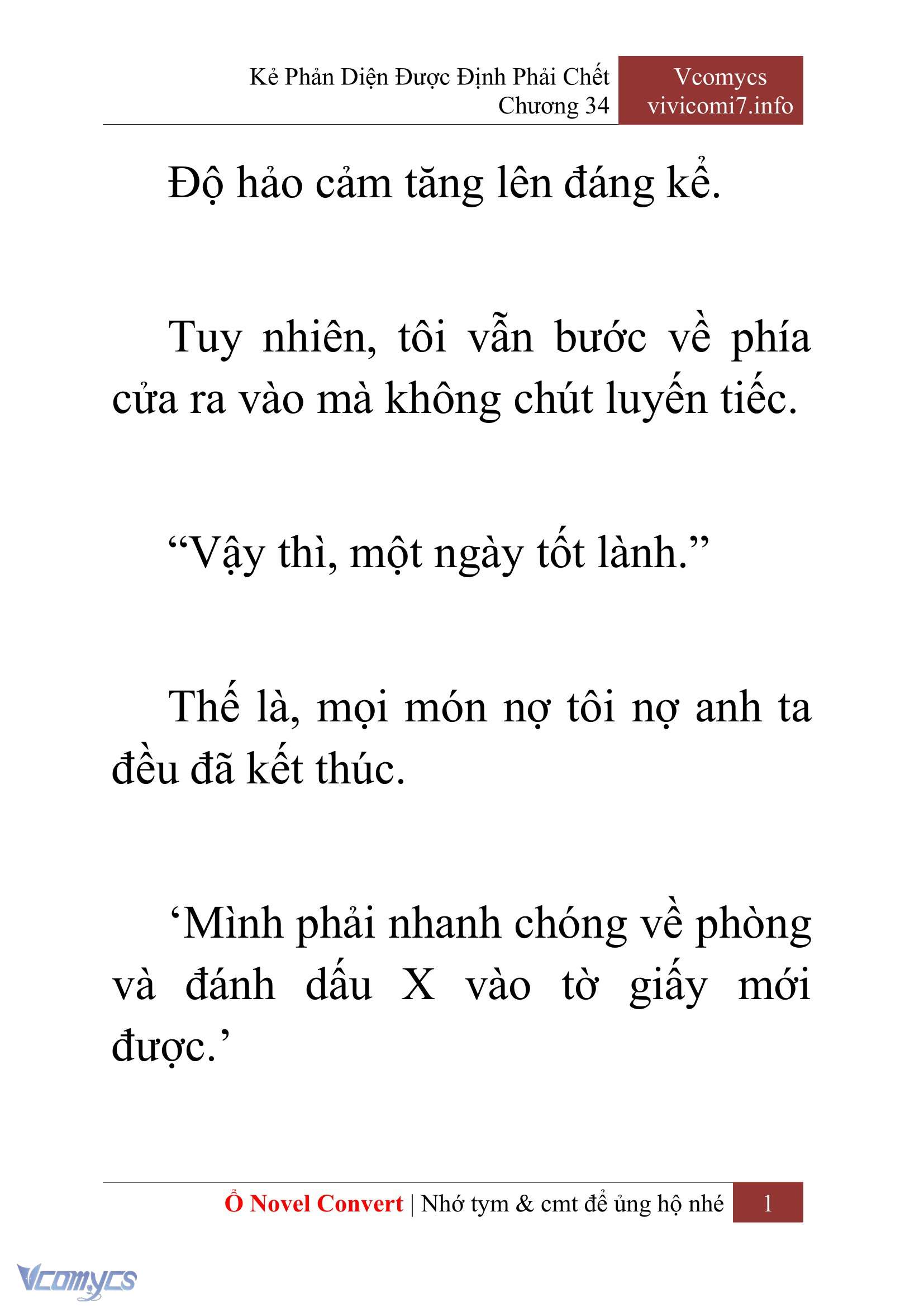 [Novel] Kẻ Phản Diện Được Định Phải Chết Chap 34 - Next 