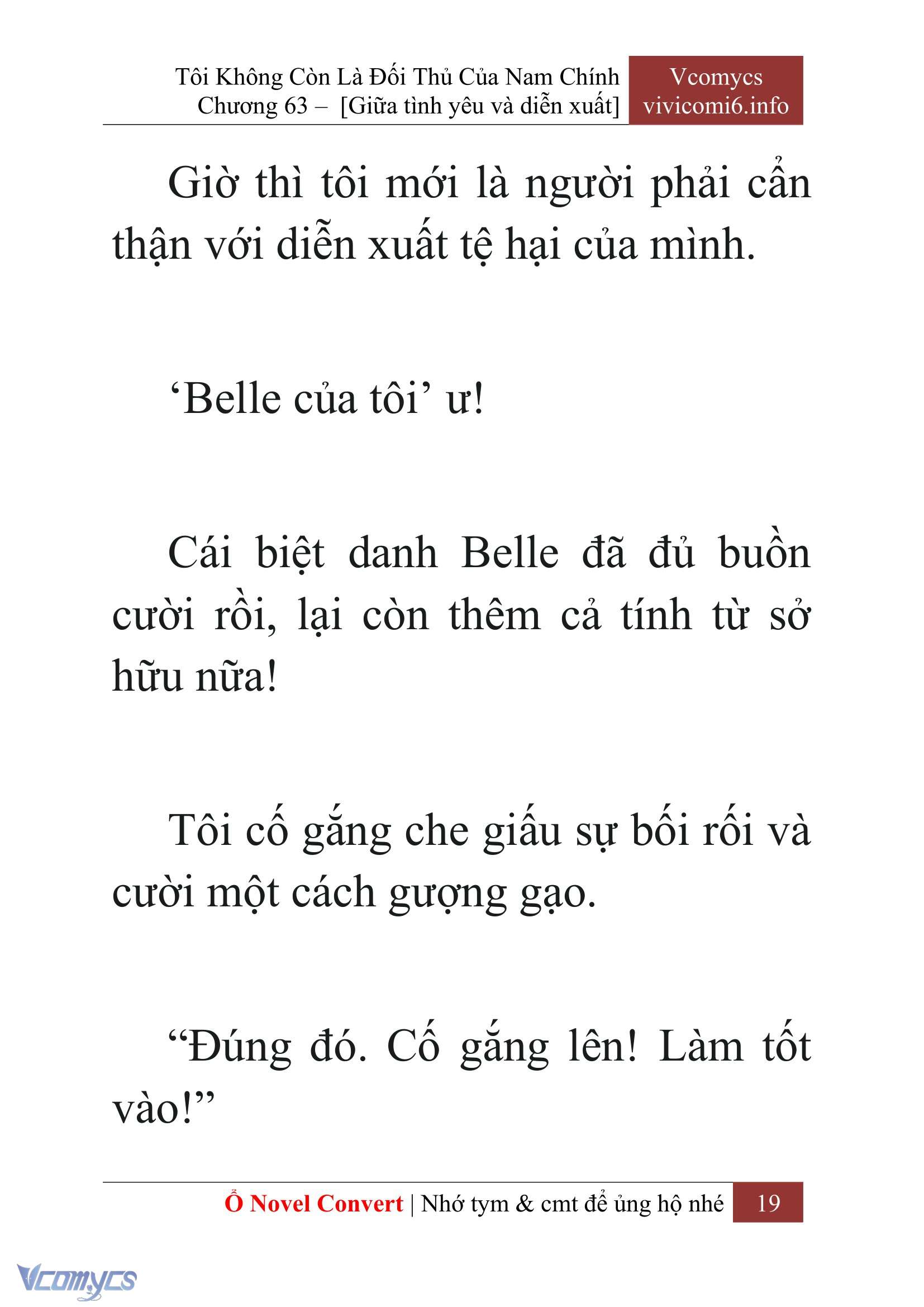 [Novel] Tôi Không Còn Là Đối Thủ Của Nam Chính Chap 63 - Next 