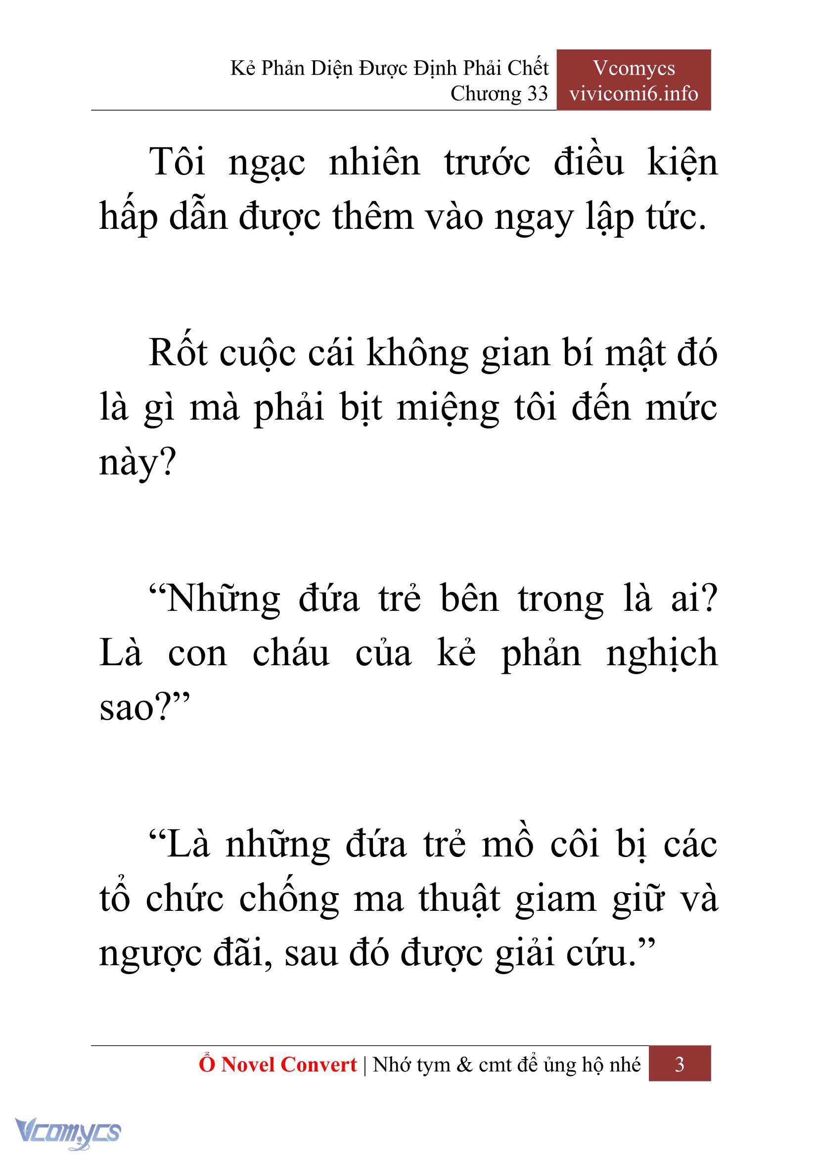 [Novel] Kẻ Phản Diện Được Định Phải Chết Chap 33 - Next 