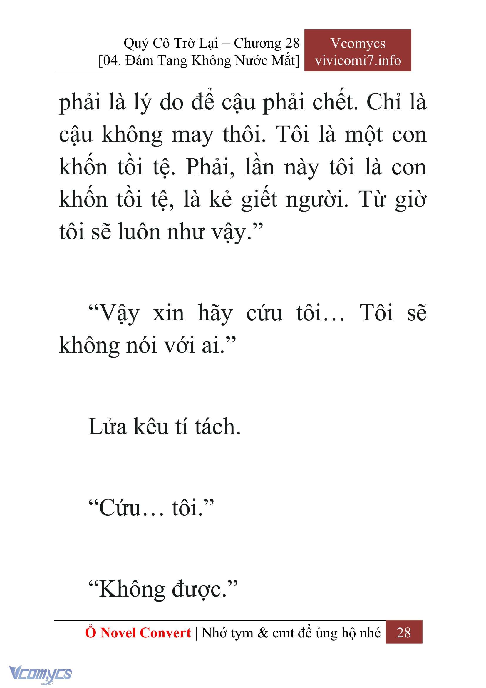 [Novel] Quý Cô Trở Lại Chap 28 - Trang 2