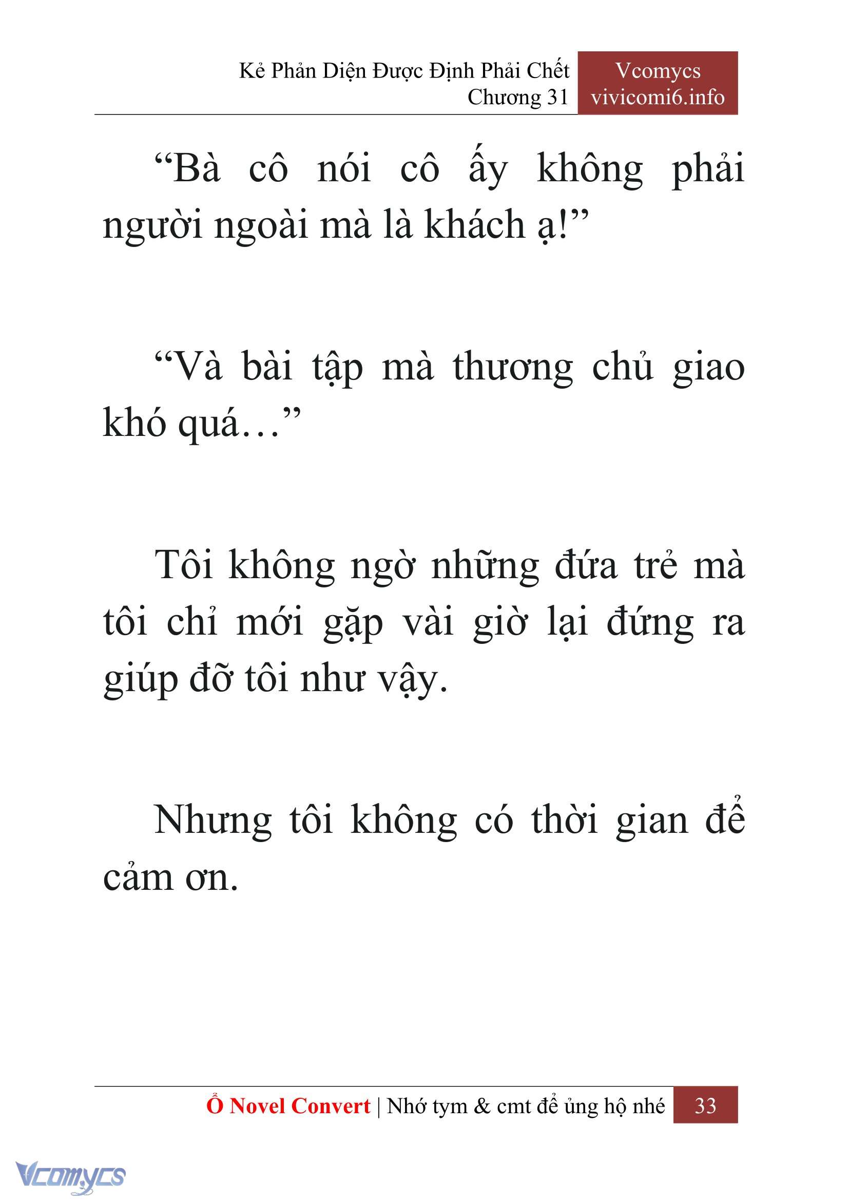 [Novel] Kẻ Phản Diện Được Định Phải Chết Chap 31 - Trang 2