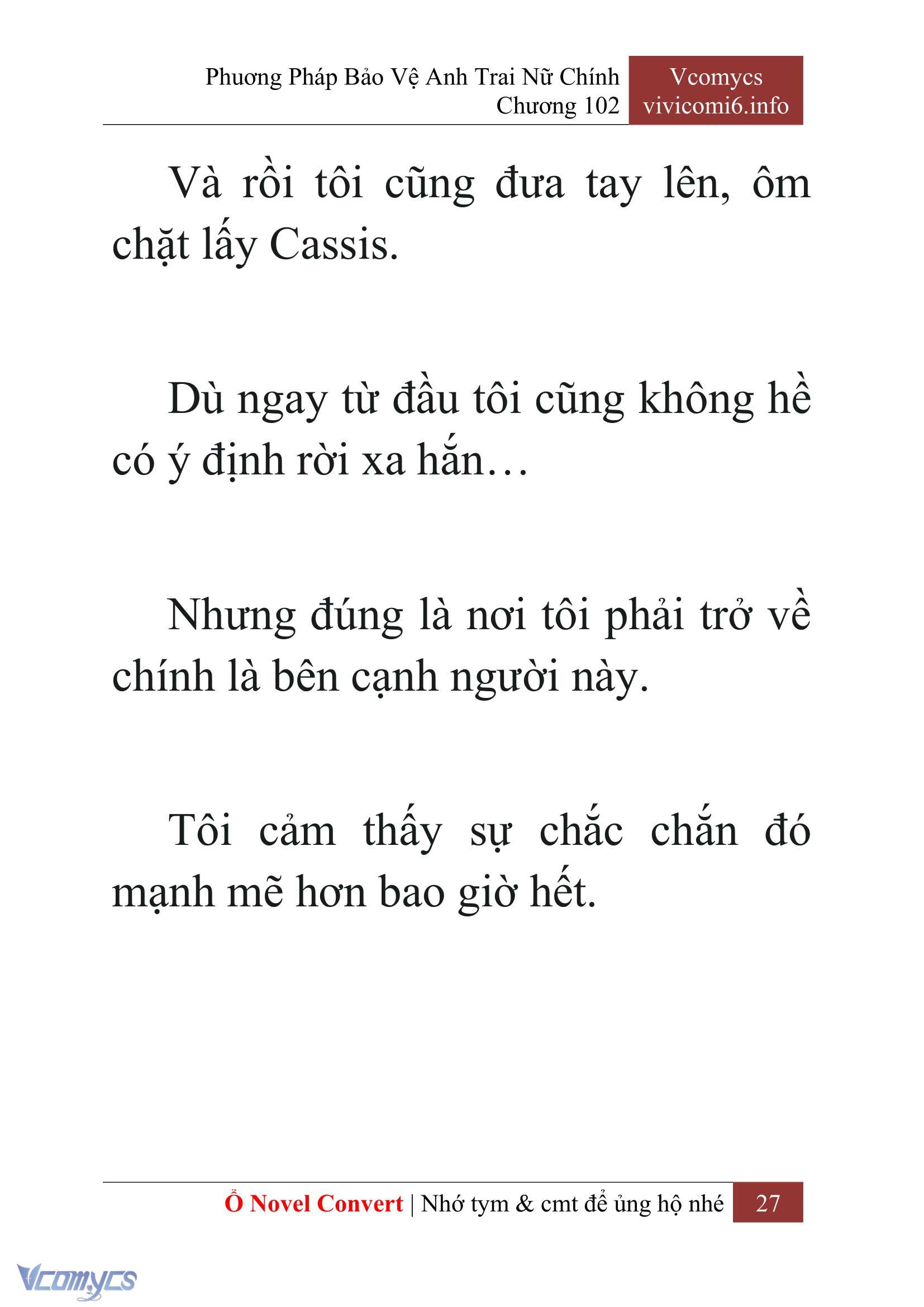 [Novel] Phương Pháp Bảo Vệ Anh Trai Nữ Chính Chap 102 - Trang 2