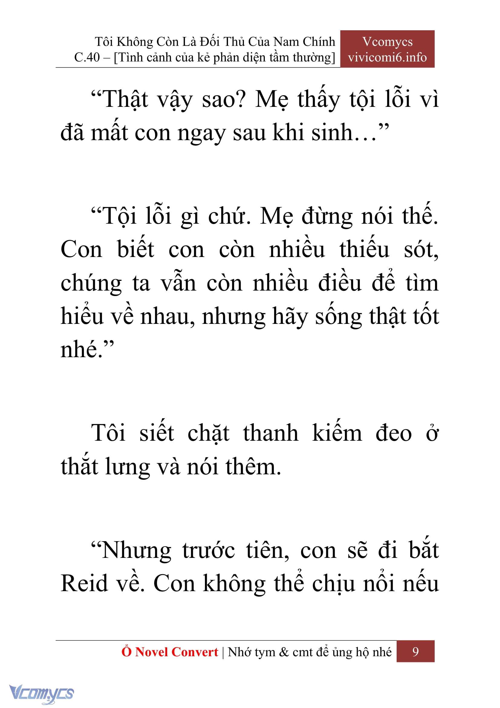 [Novel] Tôi Không Còn Là Đối Thủ Của Nam Chính Chap 40 - Trang 2