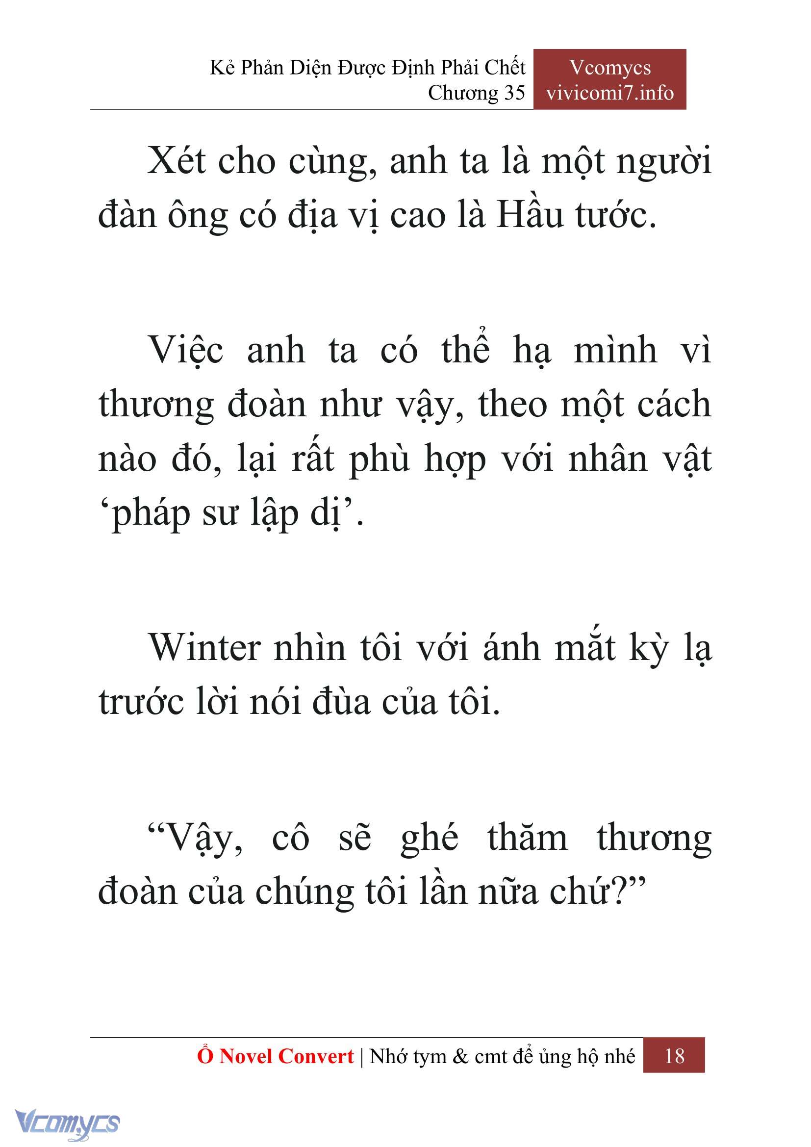 [Novel] Kẻ Phản Diện Được Định Phải Chết Chap 35 - Next 