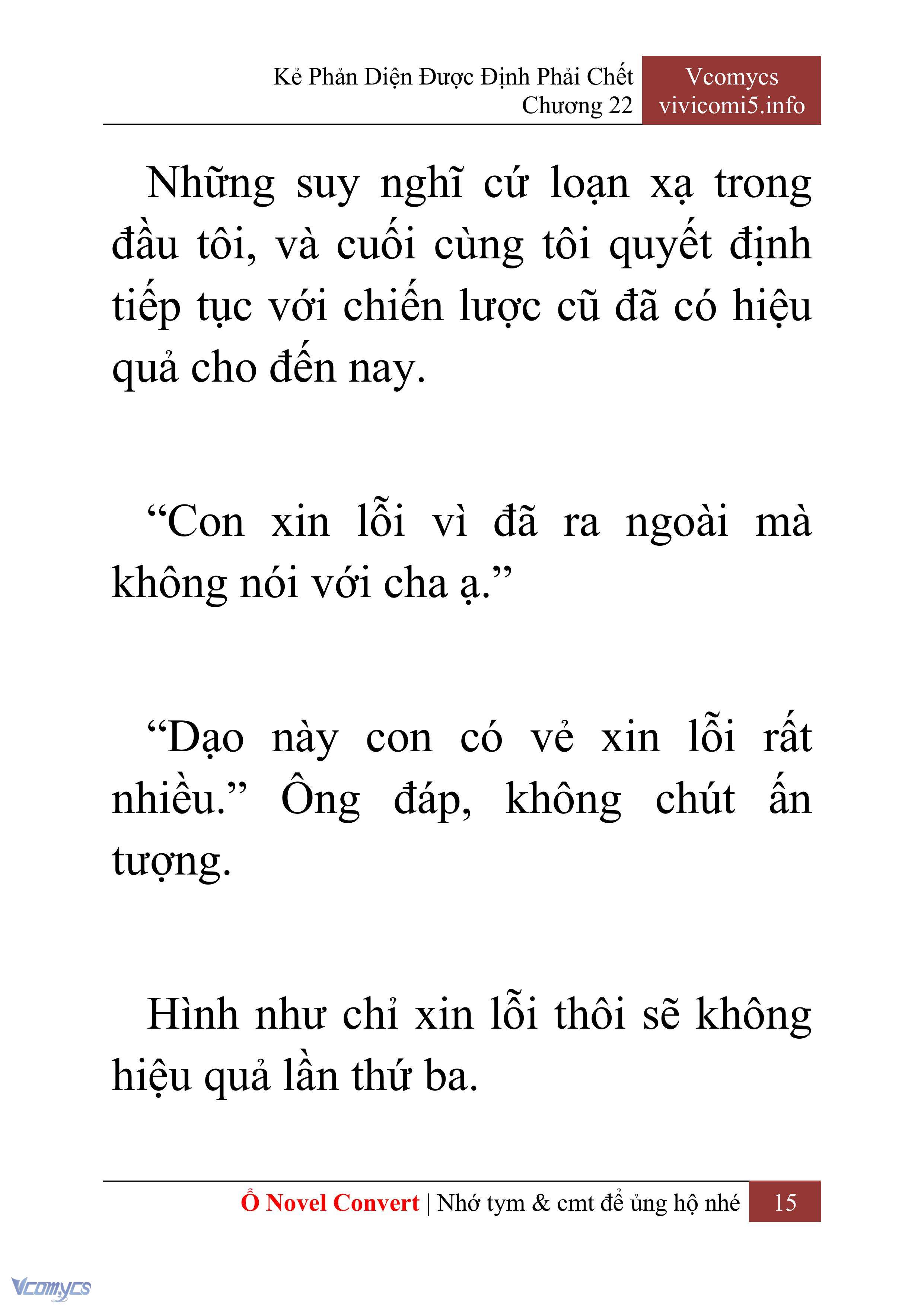 [Novel] Kẻ Phản Diện Được Định Phải Chết Chap 22 - Trang 2