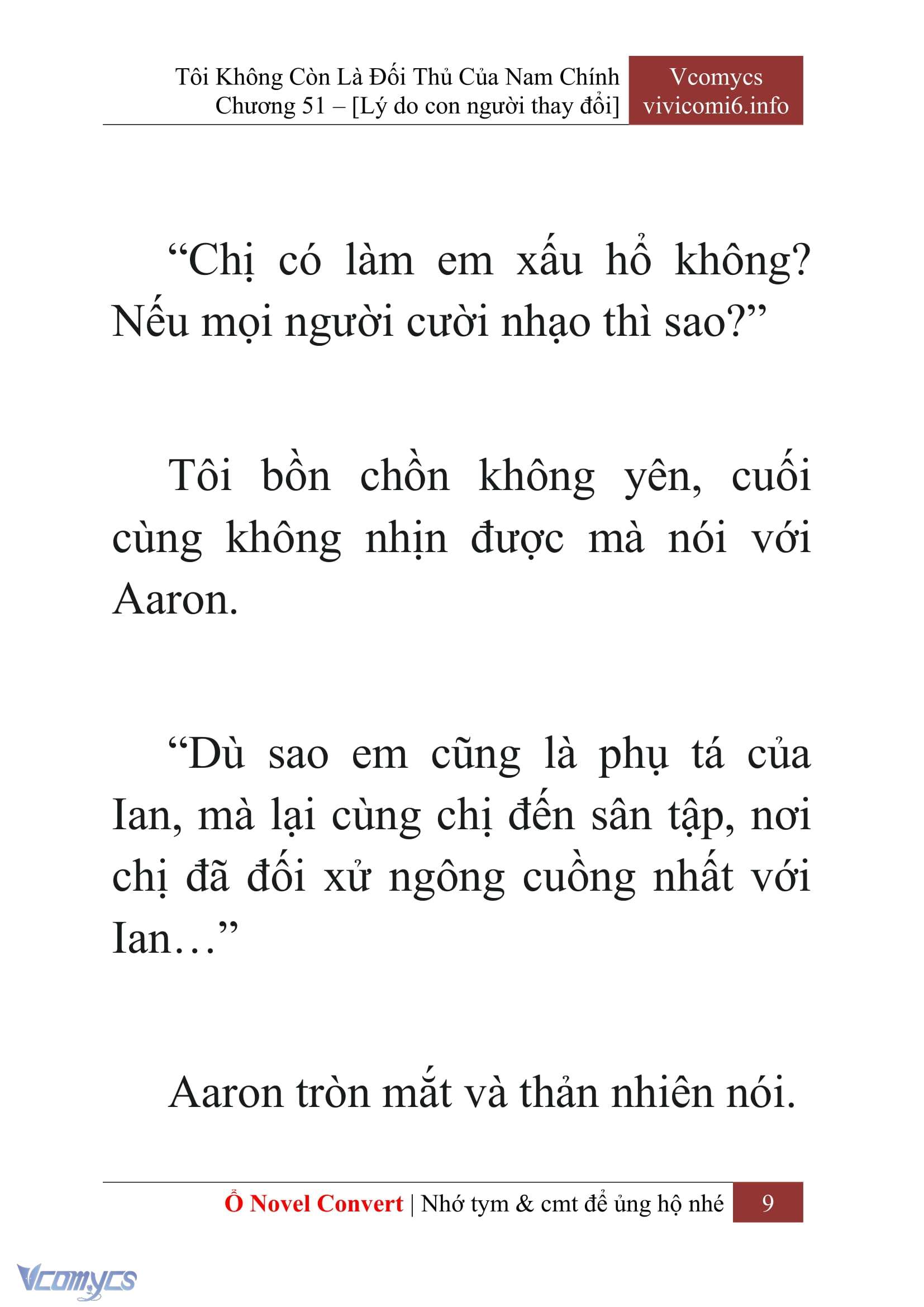 [Novel] Tôi Không Còn Là Đối Thủ Của Nam Chính Chap 51 - Trang 2