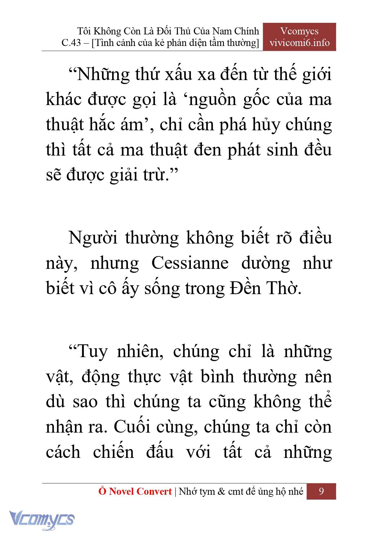 [Novel] Tôi Không Còn Là Đối Thủ Của Nam Chính Chap 43 - Trang 2