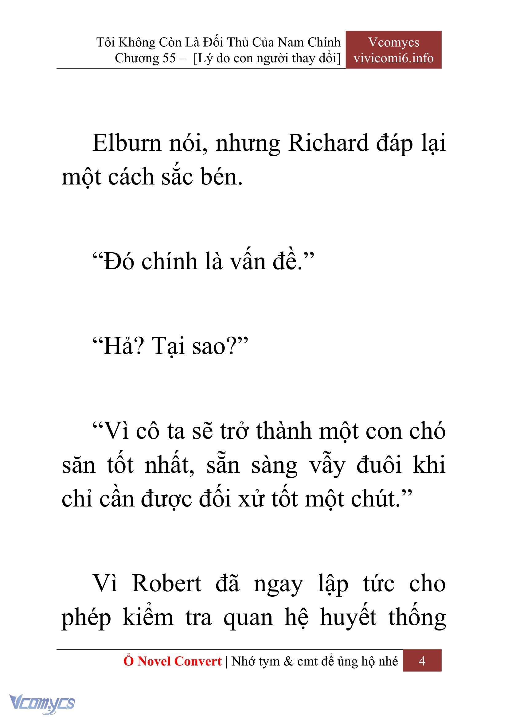 [Novel] Tôi Không Còn Là Đối Thủ Của Nam Chính Chap 55 - Trang 2