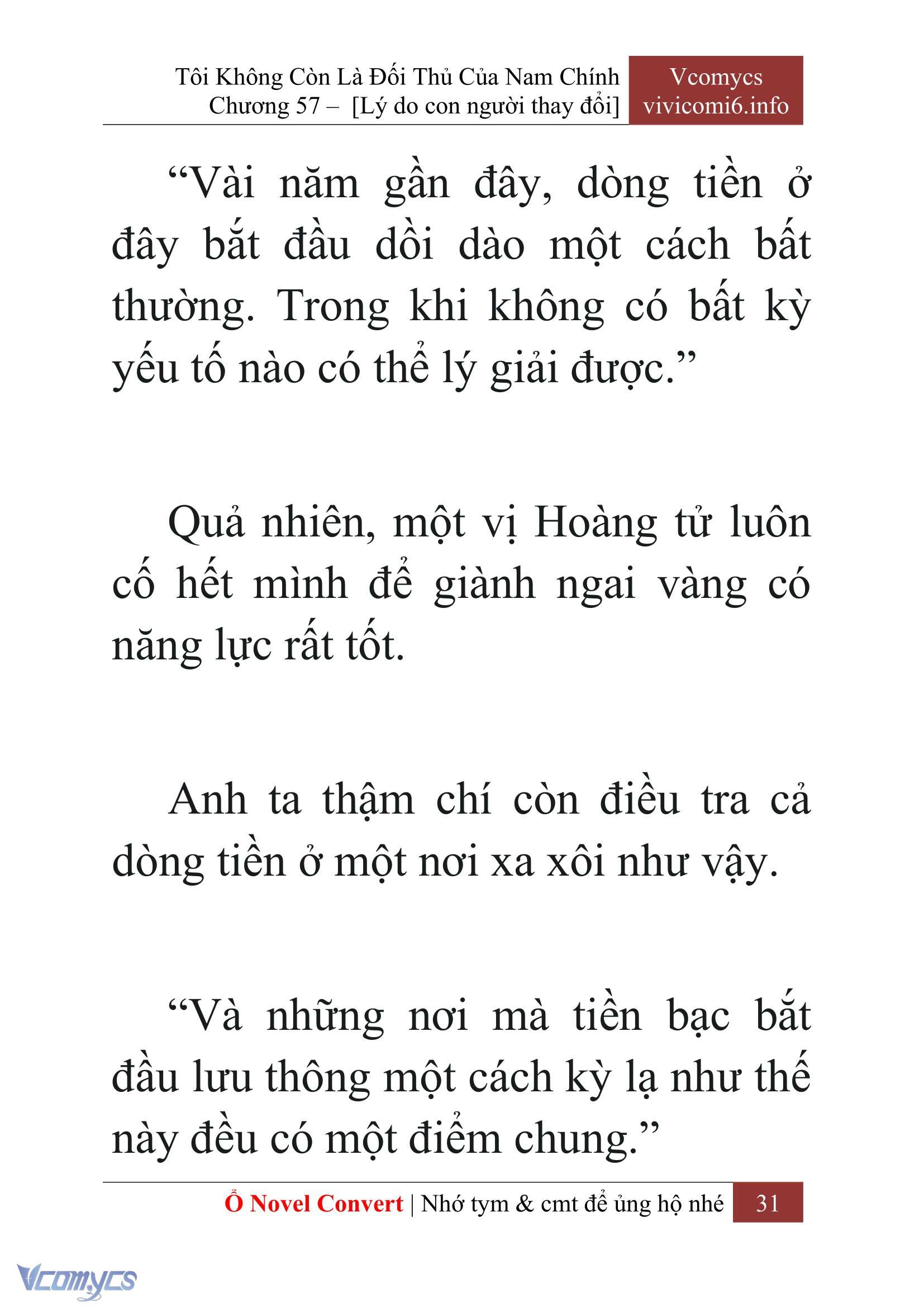 [Novel] Tôi Không Còn Là Đối Thủ Của Nam Chính Chap 57 - Next Chap 58