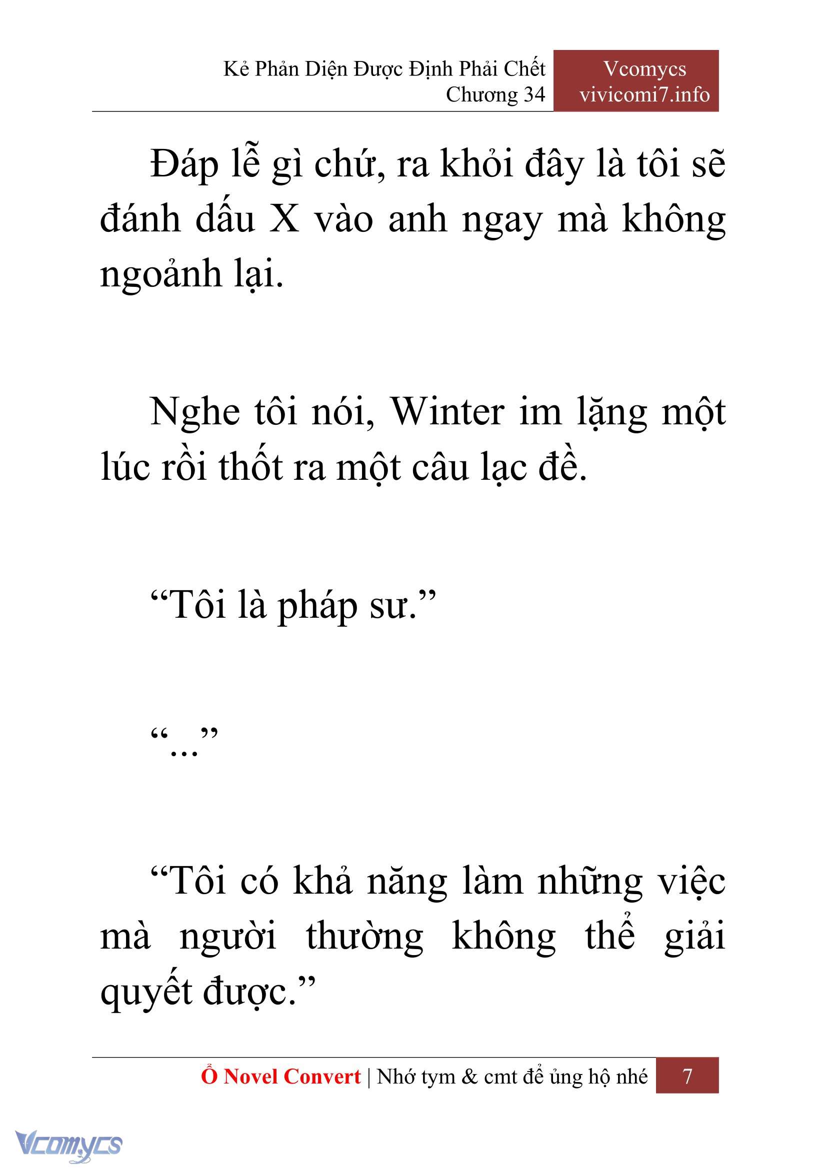 [Novel] Kẻ Phản Diện Được Định Phải Chết Chap 34 - Next 