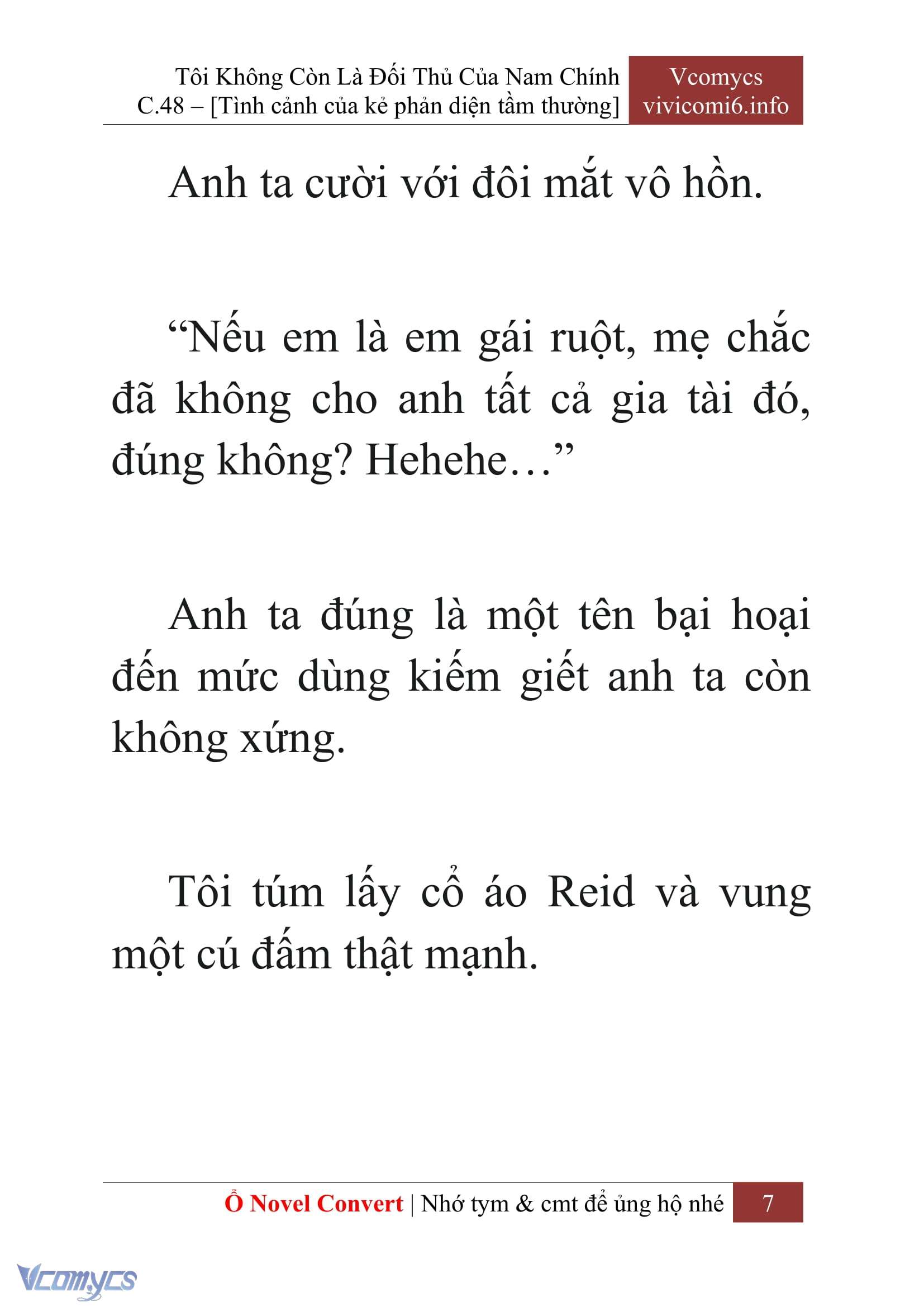 [Novel] Tôi Không Còn Là Đối Thủ Của Nam Chính Chap 48 - Trang 2