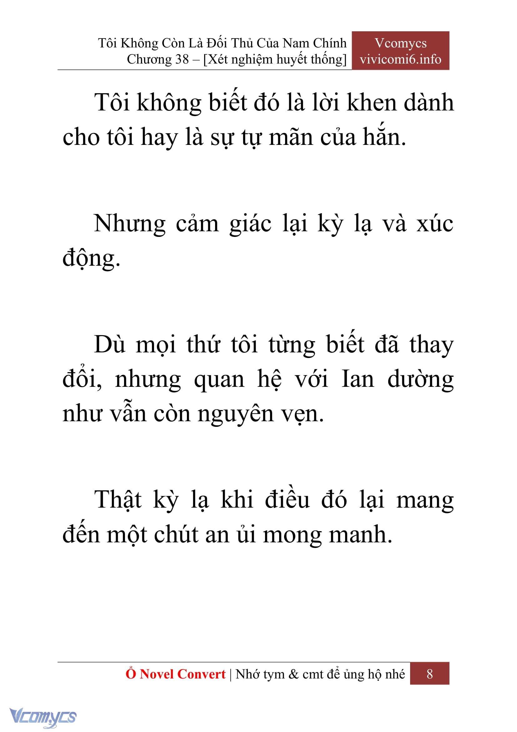 [Novel] Tôi Không Còn Là Đối Thủ Của Nam Chính Chap 38 - Trang 2