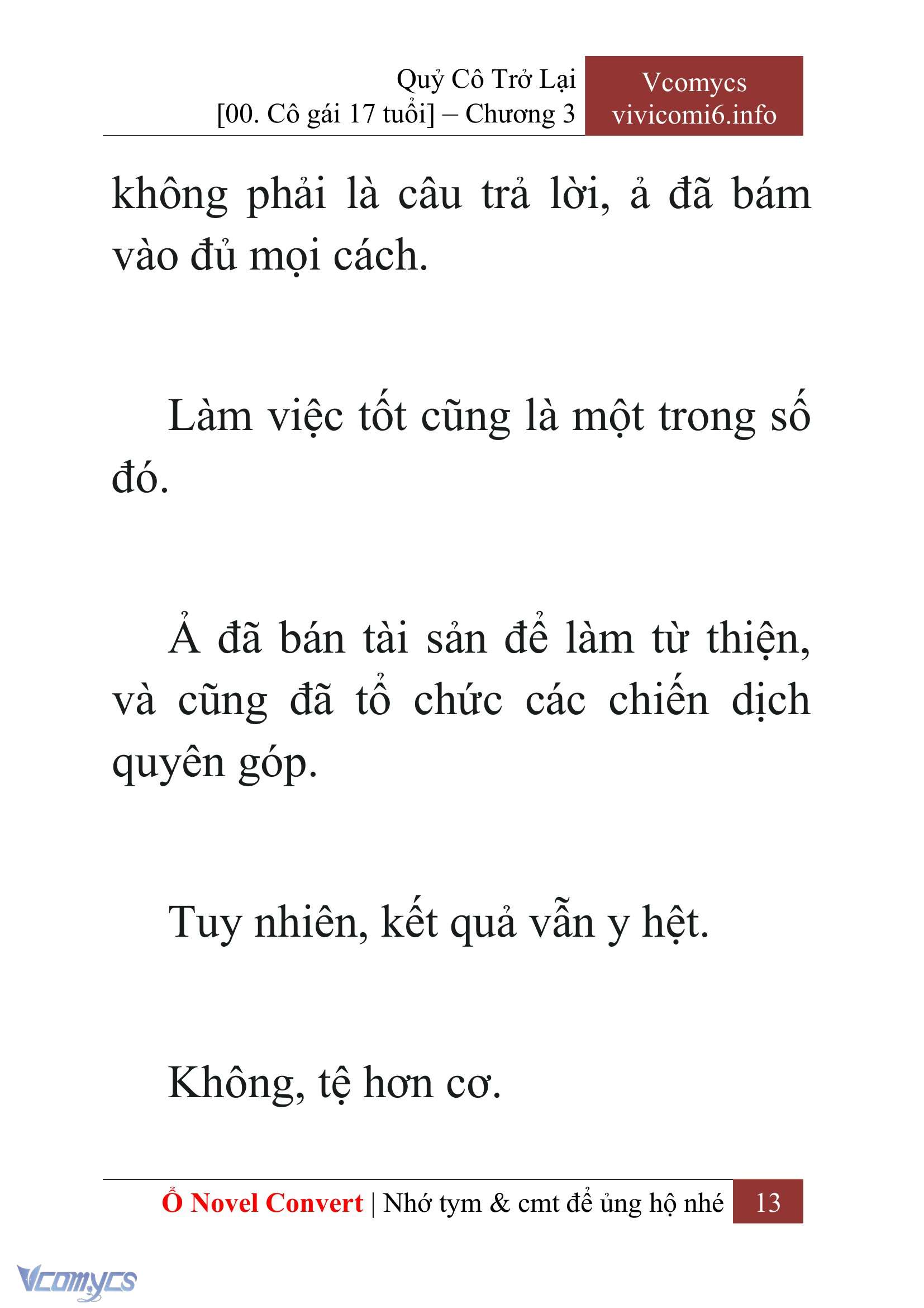 [Novel] Quý Cô Trở Lại Chap 3 - Trang 2