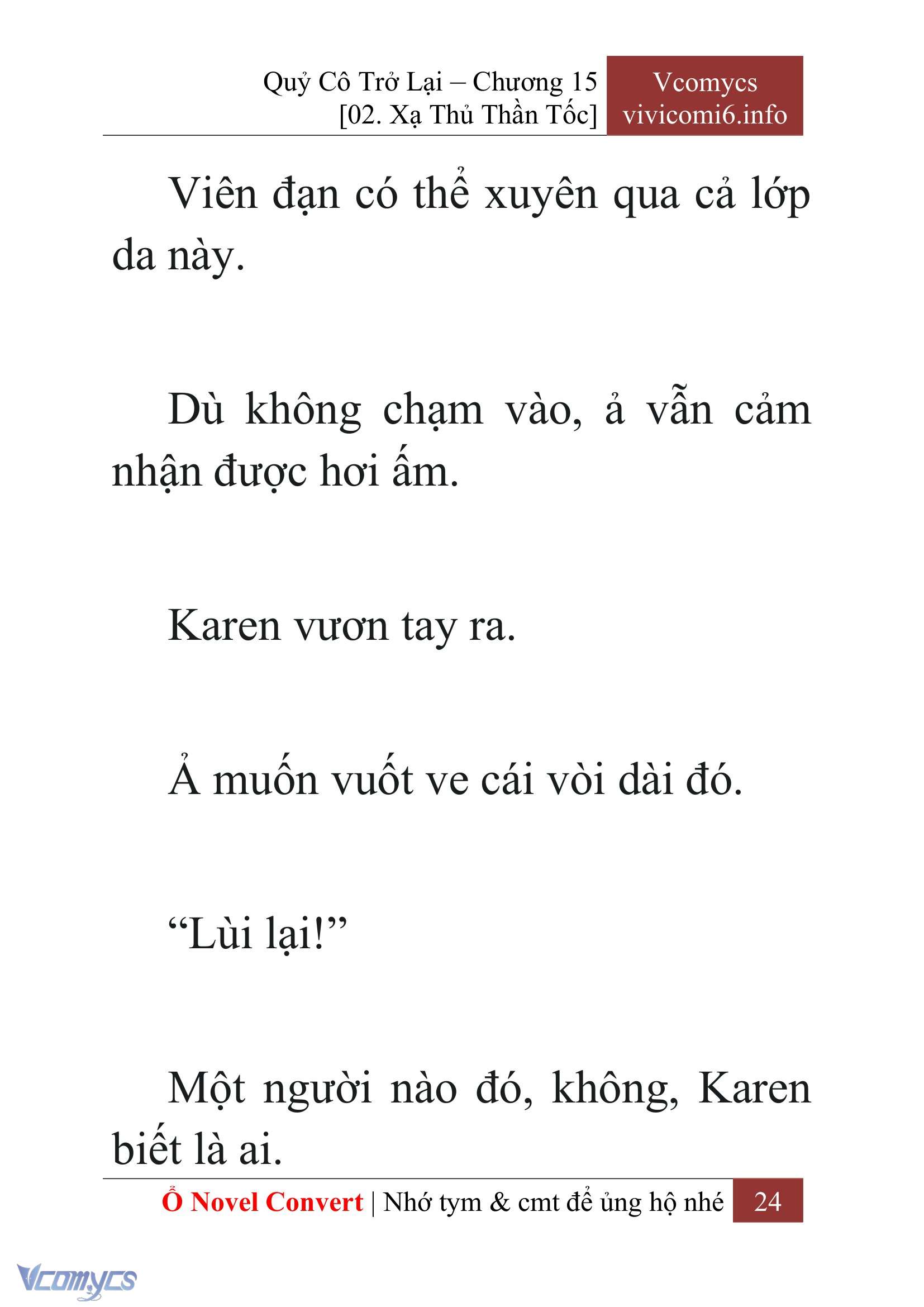[Novel] Quý Cô Trở Lại Chap 15 - Trang 2