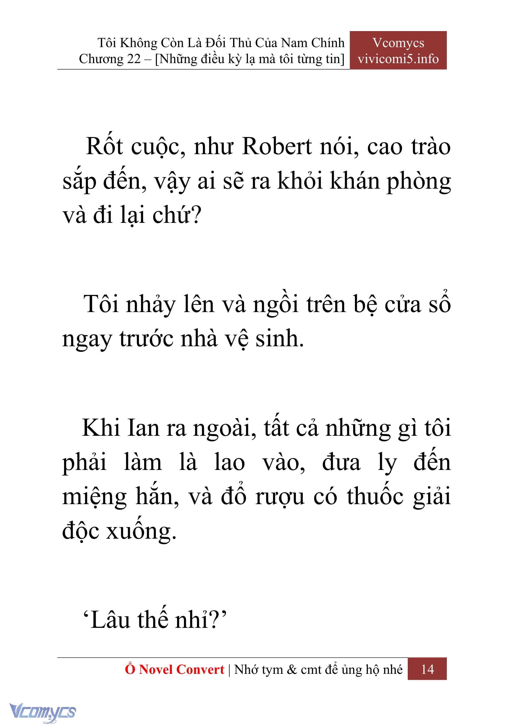 [Novel] Tôi Không Còn Là Đối Thủ Của Nam Chính Chap 22 - Trang 2