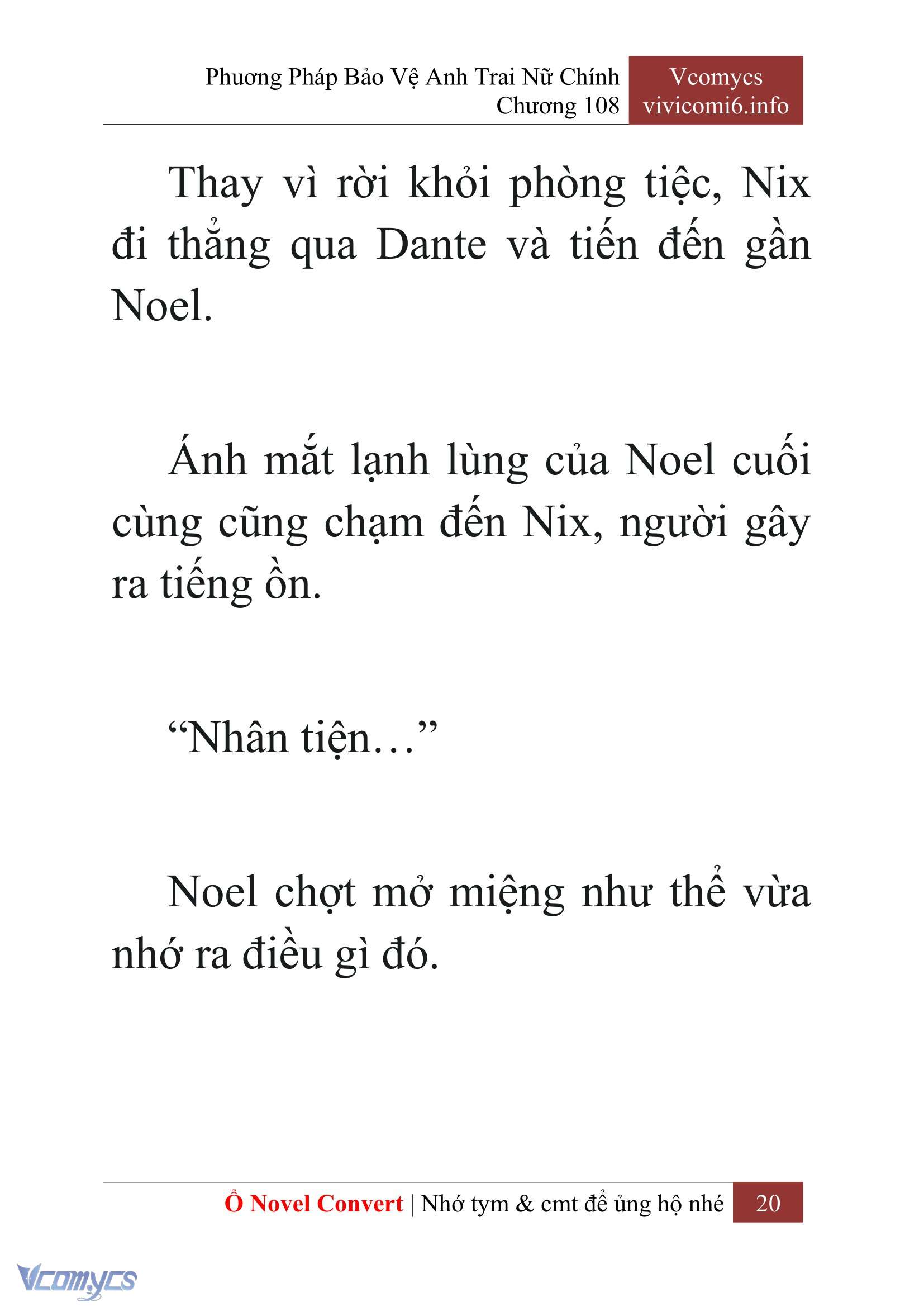 [Novel] Phương Pháp Bảo Vệ Anh Trai Nữ Chính Chap 108 - Trang 2